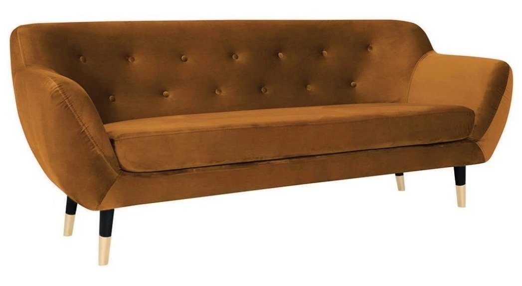 Chesterfield Braunes JVmoebel Neu, Europe Möbel Modern Sofa Made in Polster 3-er Sofa luxus