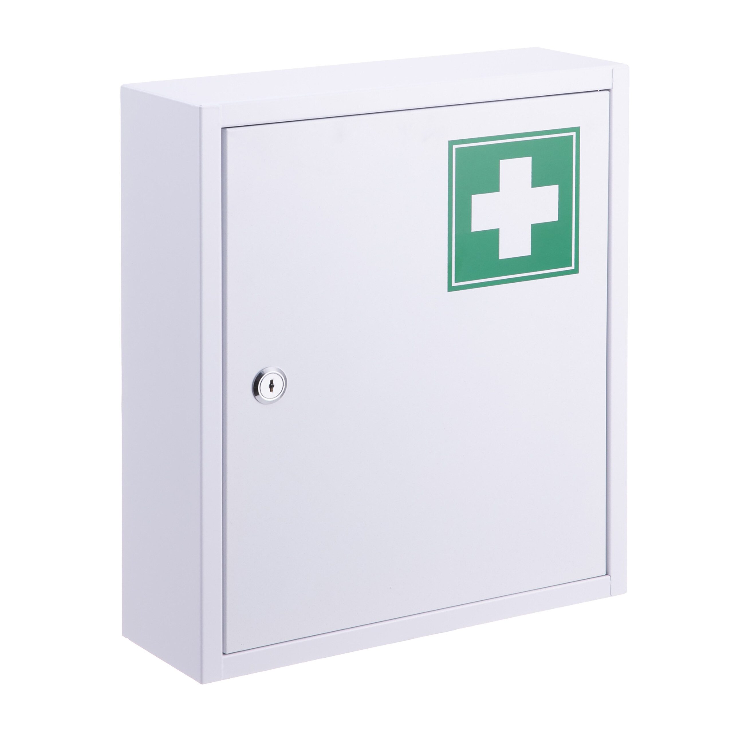 relaxdays Medizinschrank Abschließbarer Medizinschrank mit Kreuz grün günstig online kaufen