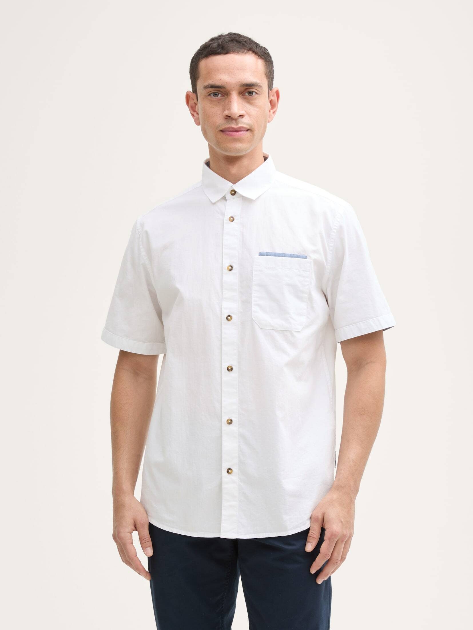 TOM TAILOR Langarmhemd Regular Fit Kurzarmhemd günstig online kaufen