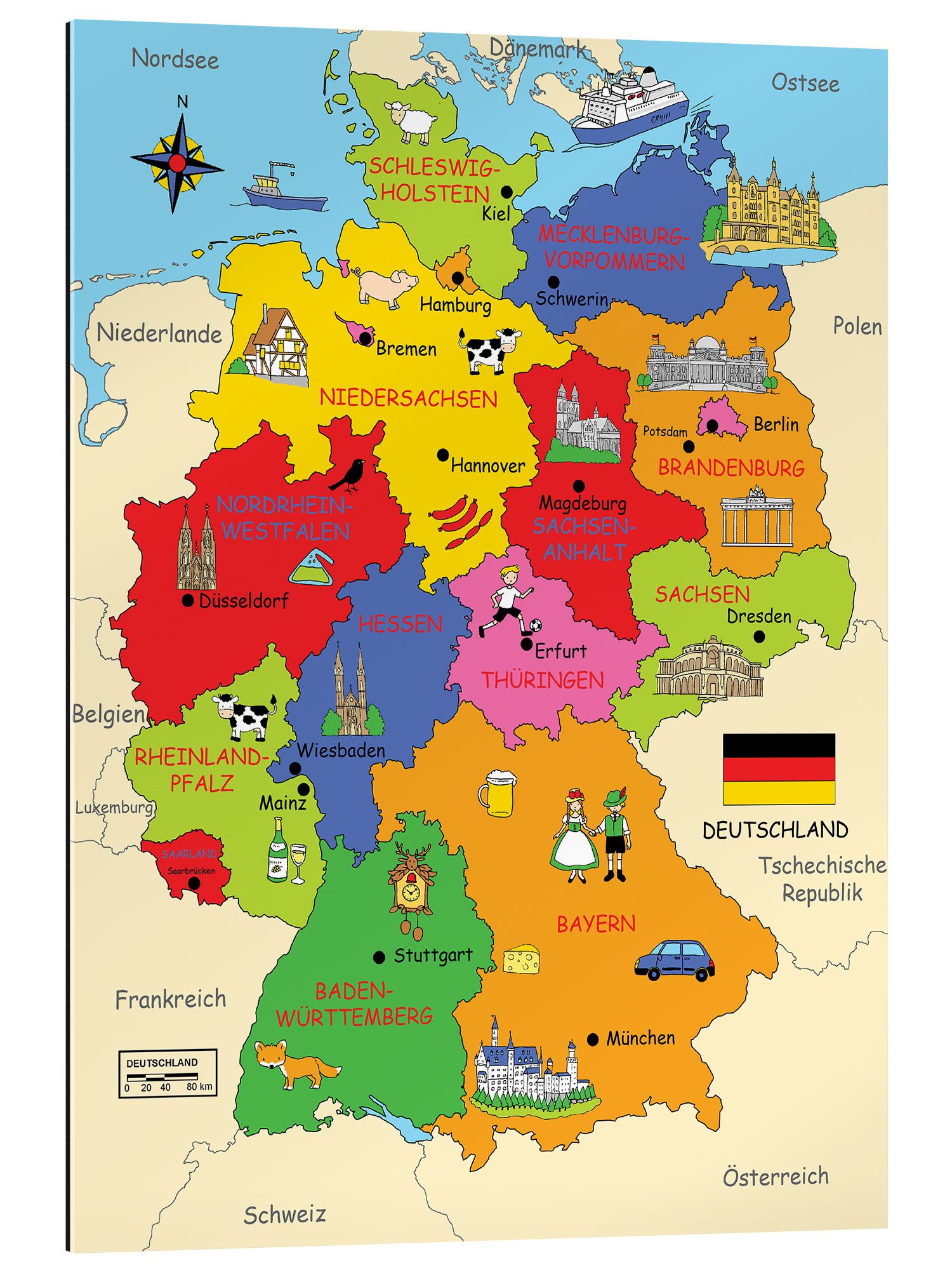 Posterlounge Poster Fluffy Feelings, Bundesländer für günstig online kaufen