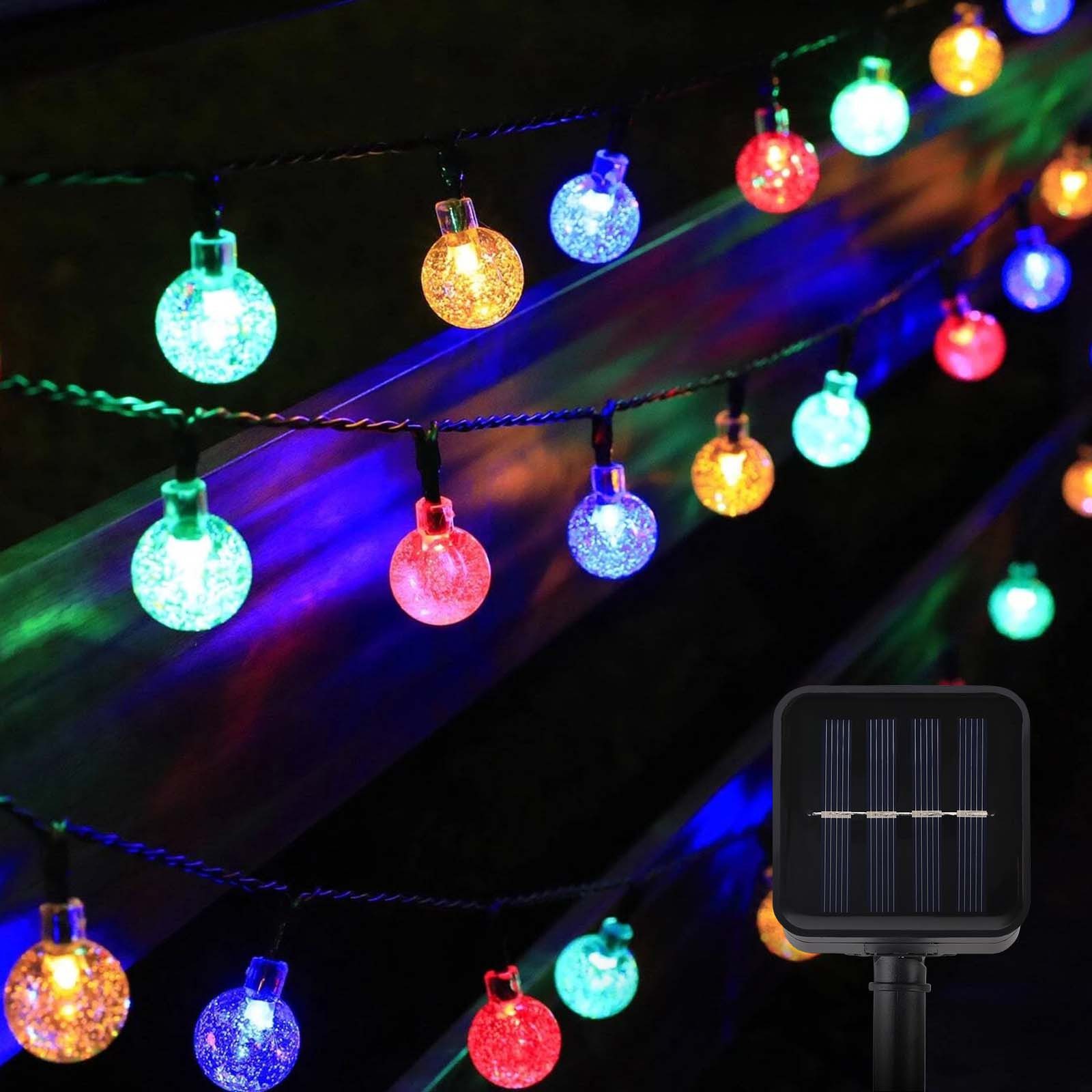 Salcar LED Solarleuchte LED Kugel-Lichterkette Außen Solar Gartenleuchte We günstig online kaufen