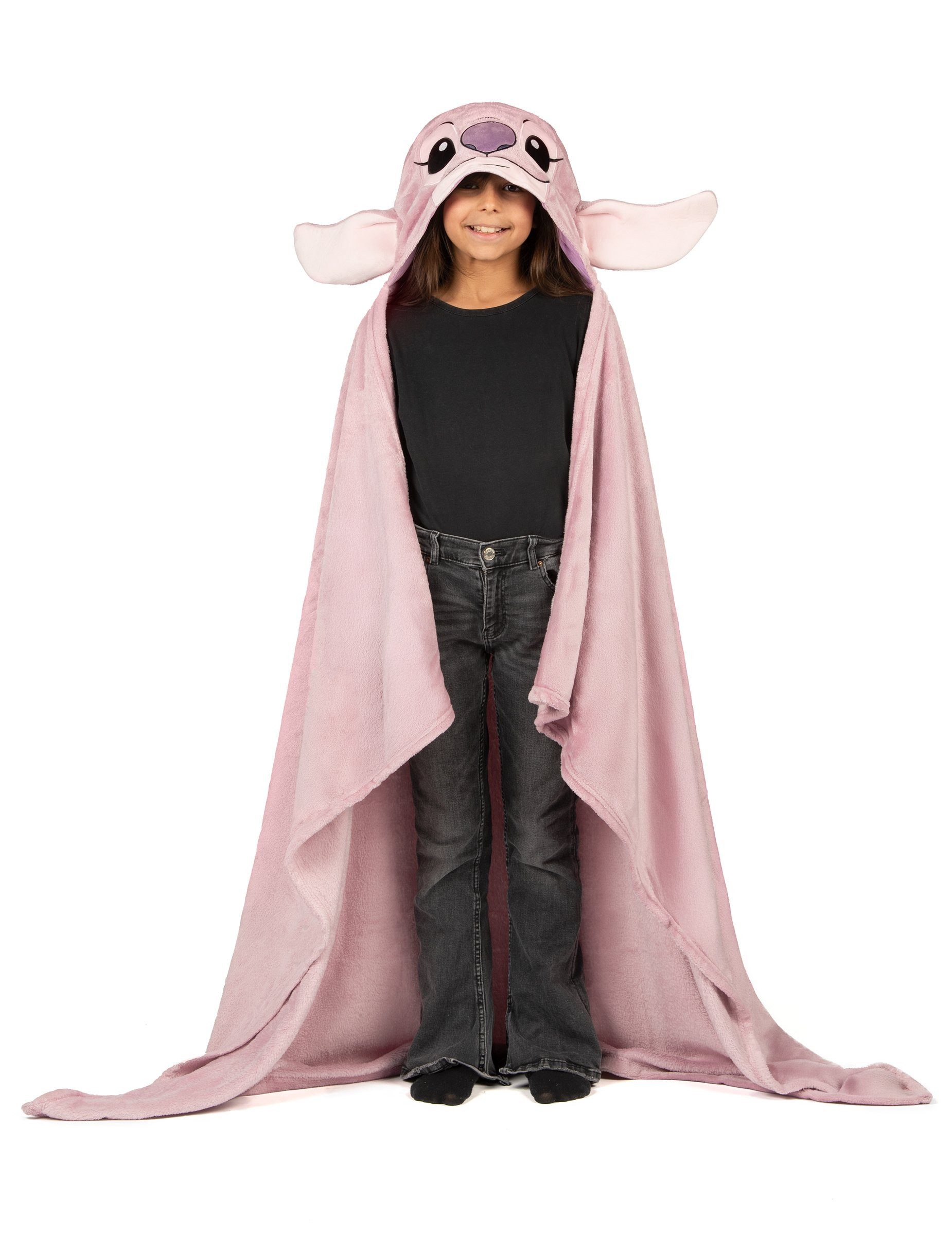 LYO Kostüm Kostüm Angel Fleece Kapuzenjacke Lilo + Stitch Kinder