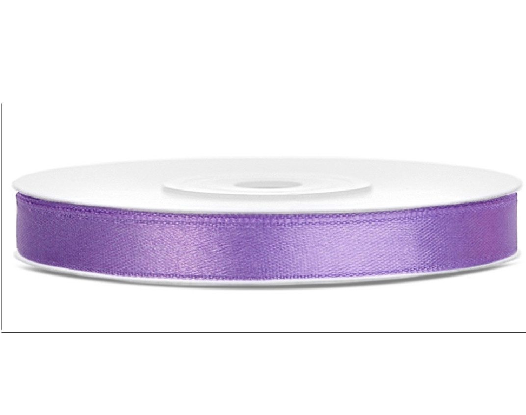 partydeco Satinband 25 m x 6 mm Rolle Geschenkband Schleifenband Deko Satin Band Dekoband