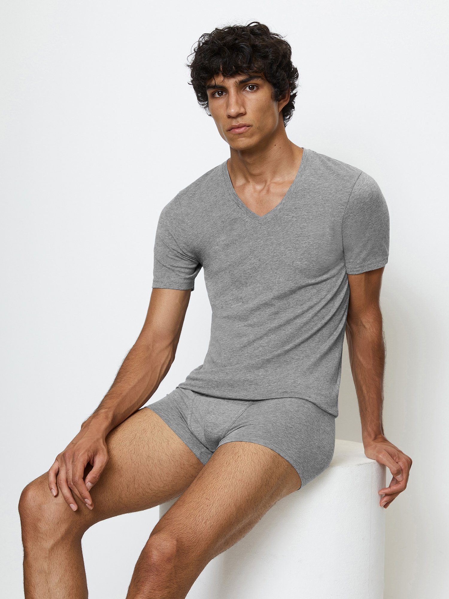 Marc O'Polo V-Shirt Essentials (2-tlg) t-shirt v-ausschnitt v-neck