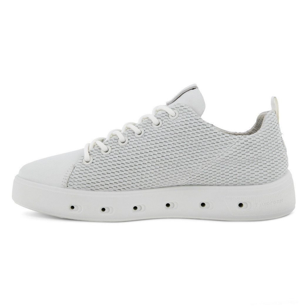 Ecco Street 720 (Leder/Mesh, robust, wasserdicht) weiss Damen Sneaker