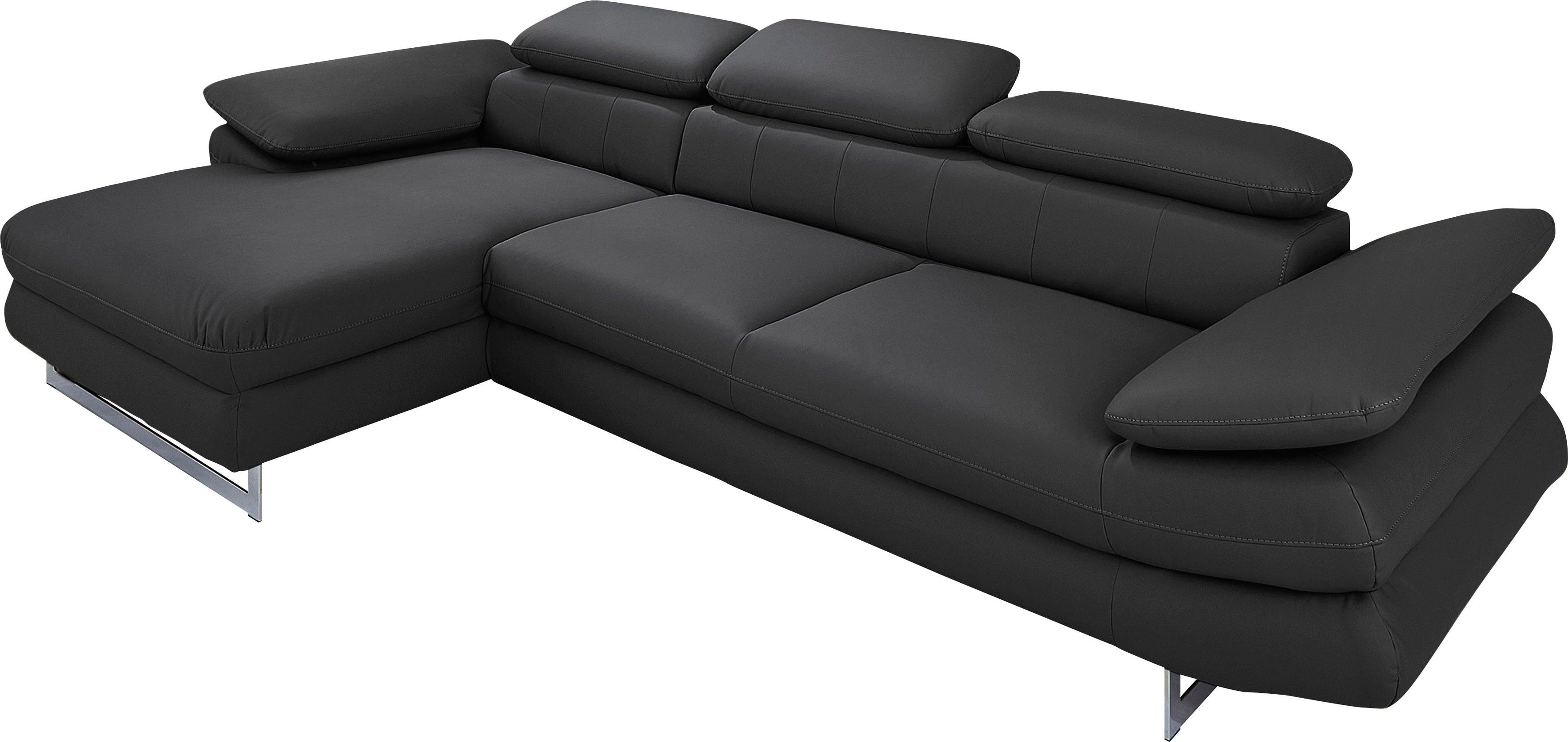 INOSIGN Ecksofa "Solution L-Form", mit Arm- & Kopfteilverstellung, wahlweis günstig online kaufen