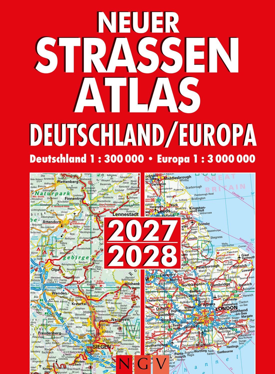 Neuer Straßenatlas Deutschland/Europa 2027/2028 / diverse