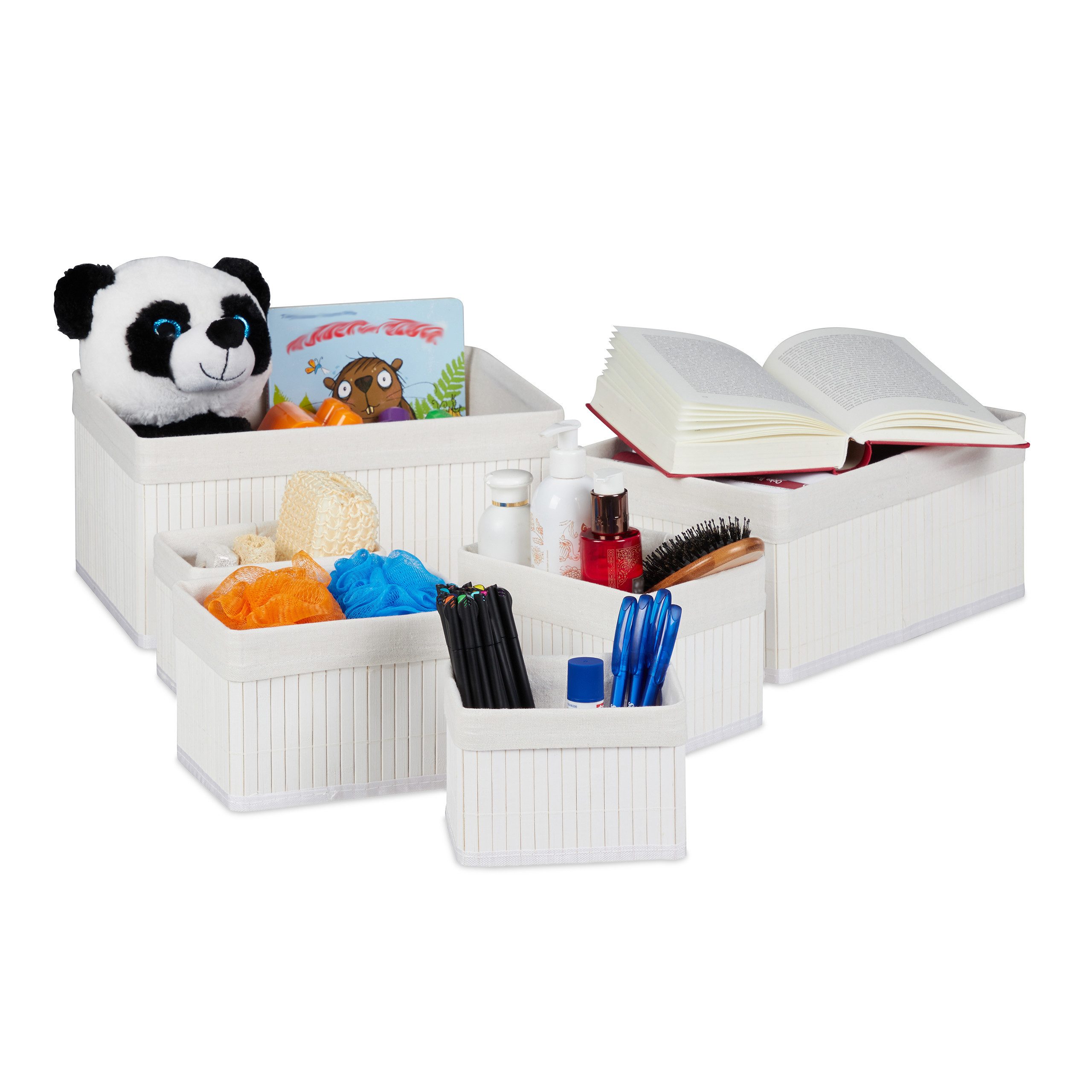 Aufbewahrungskorb Bambus 6er Set