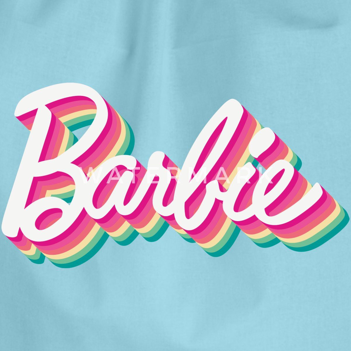 Spreadshirt Turnbeutel Barbie Buntes Logo Turnbeutel (1-tlg)