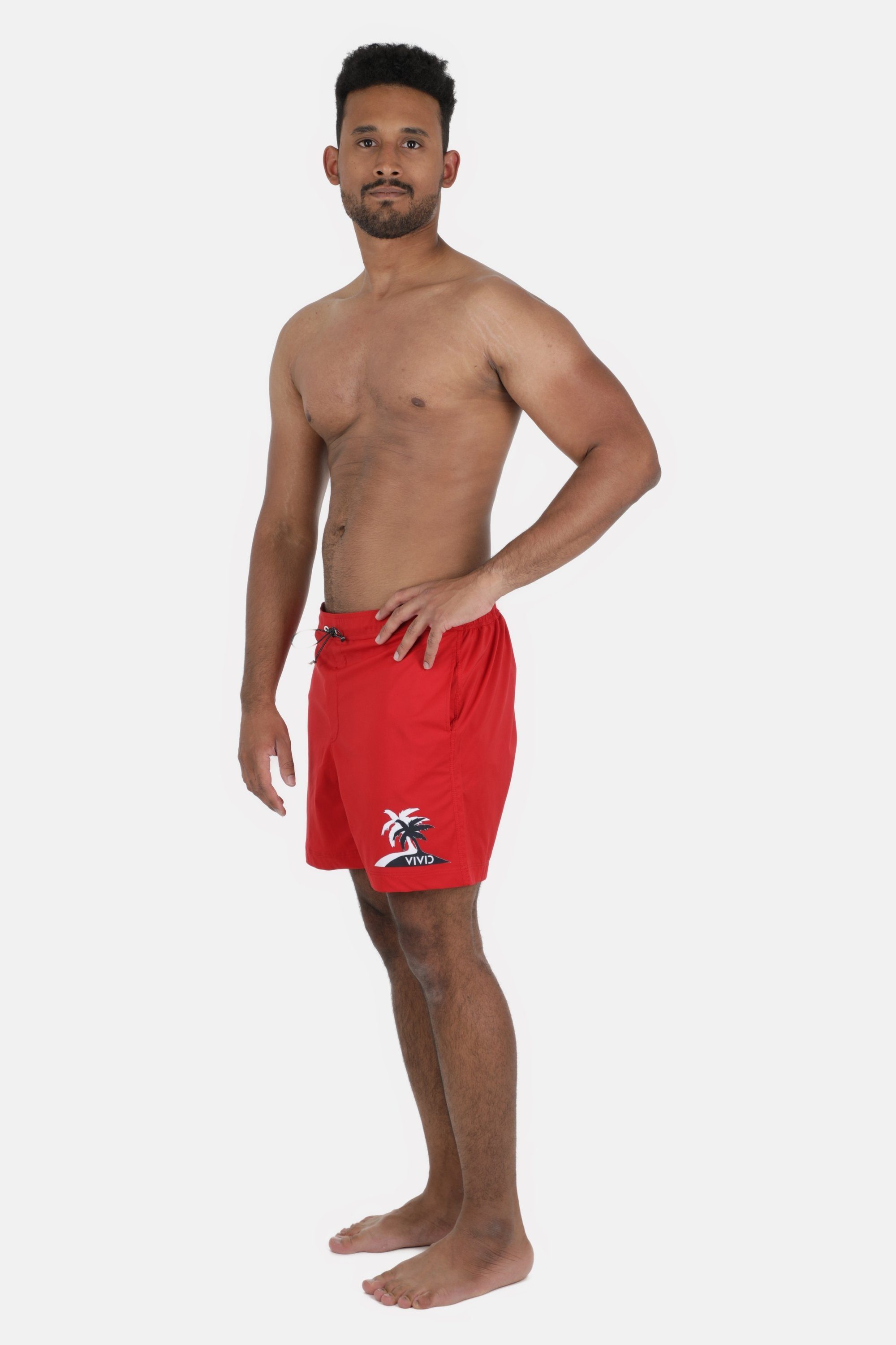 VIVID Badeshorts Shorts (1-St) rot