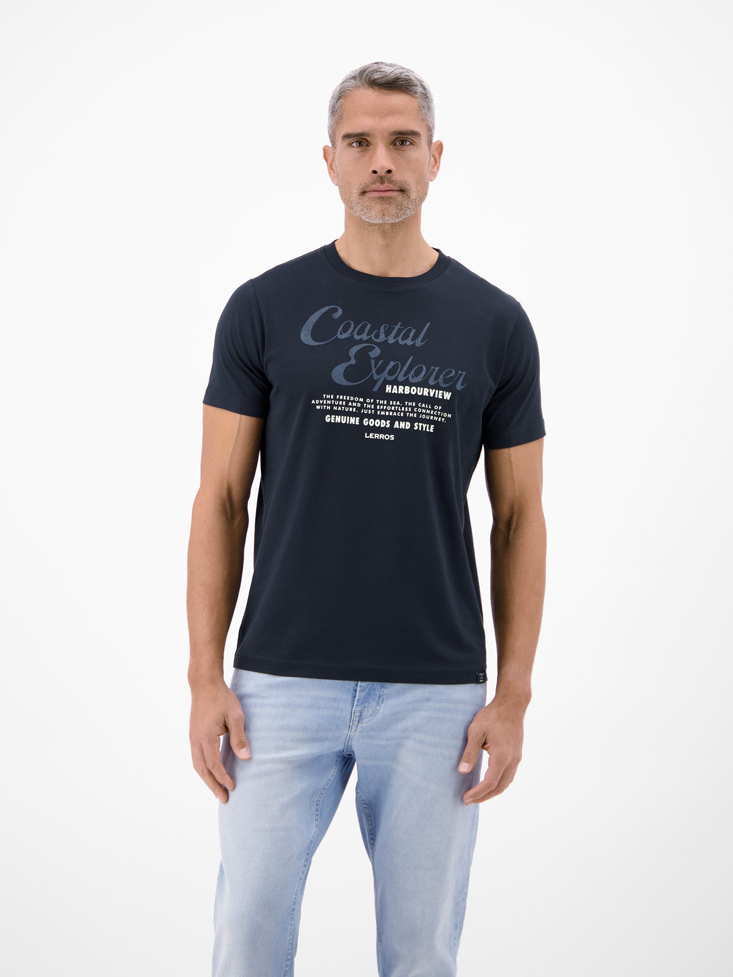 T-Shirt T-Shirt aus 100 % Baumwolle mit Brustprint