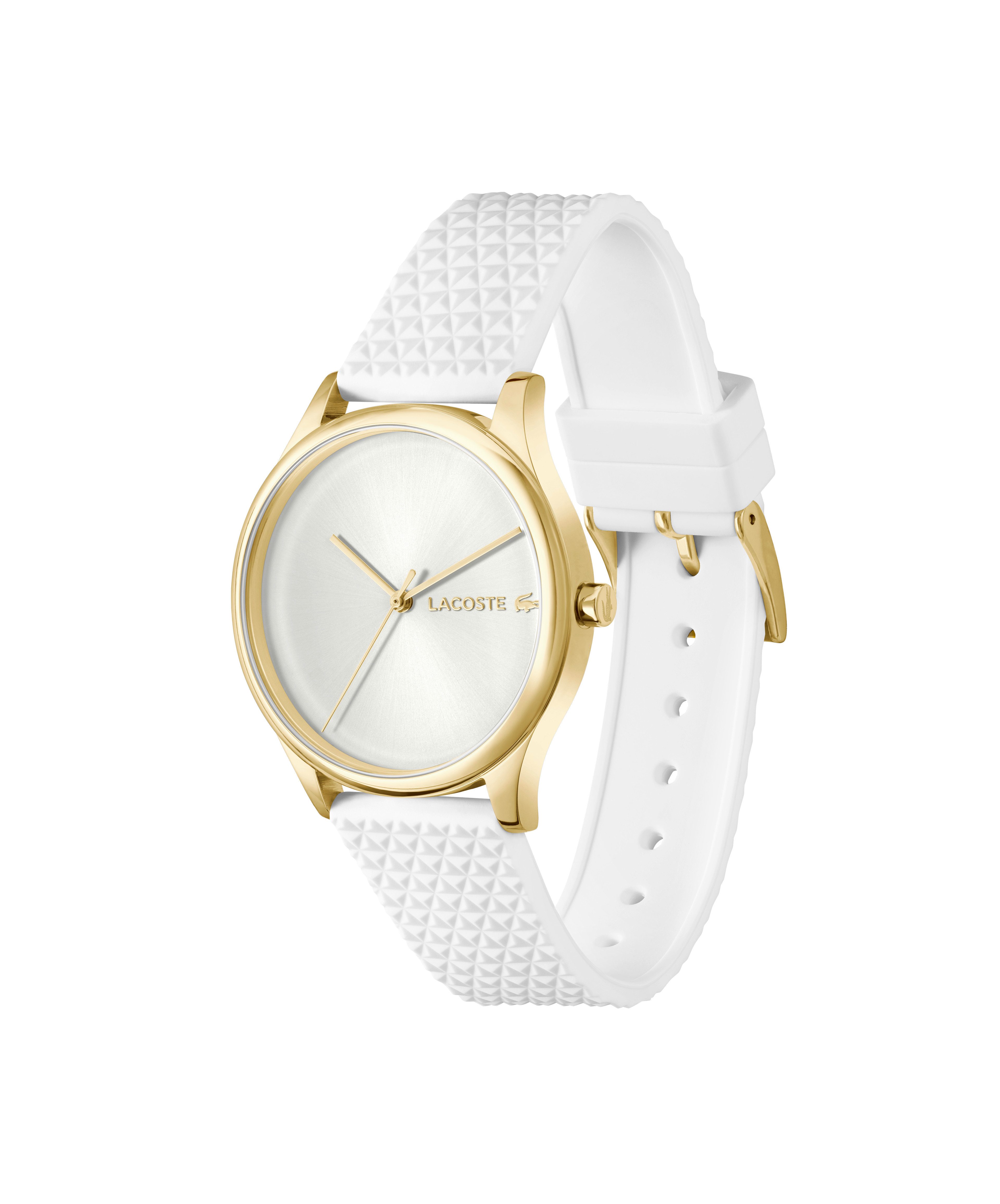 Lacoste Quarzuhr CROCODELLE 2001490, Armbanduhr, Damenuhr, Silikonarmband, analog
