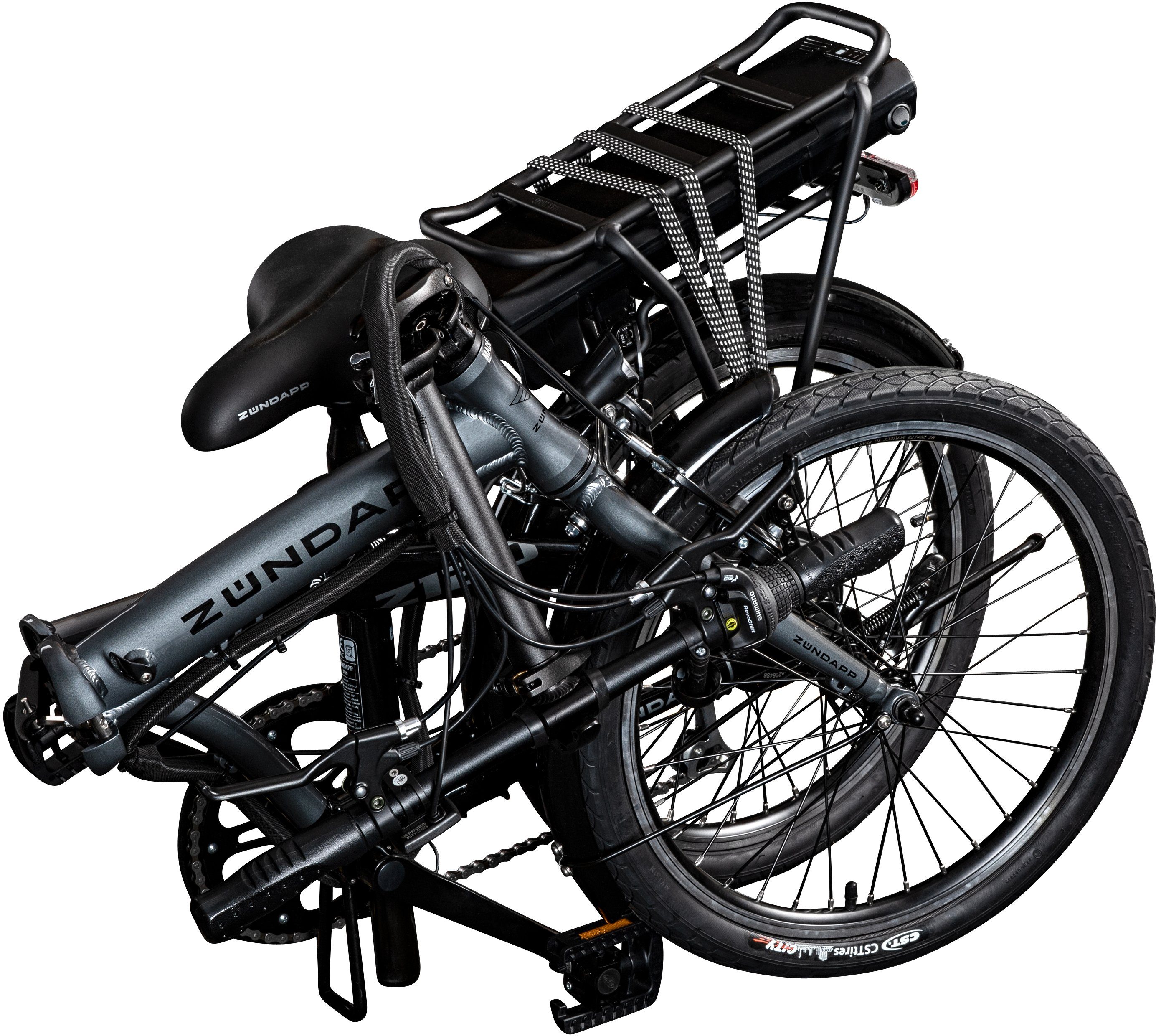 Schaltwerk, Akku Wh Gang Tourney Zündapp Heckmotor, Kettenschaltung, Shimano 7 374,4 E-Bike Z120,