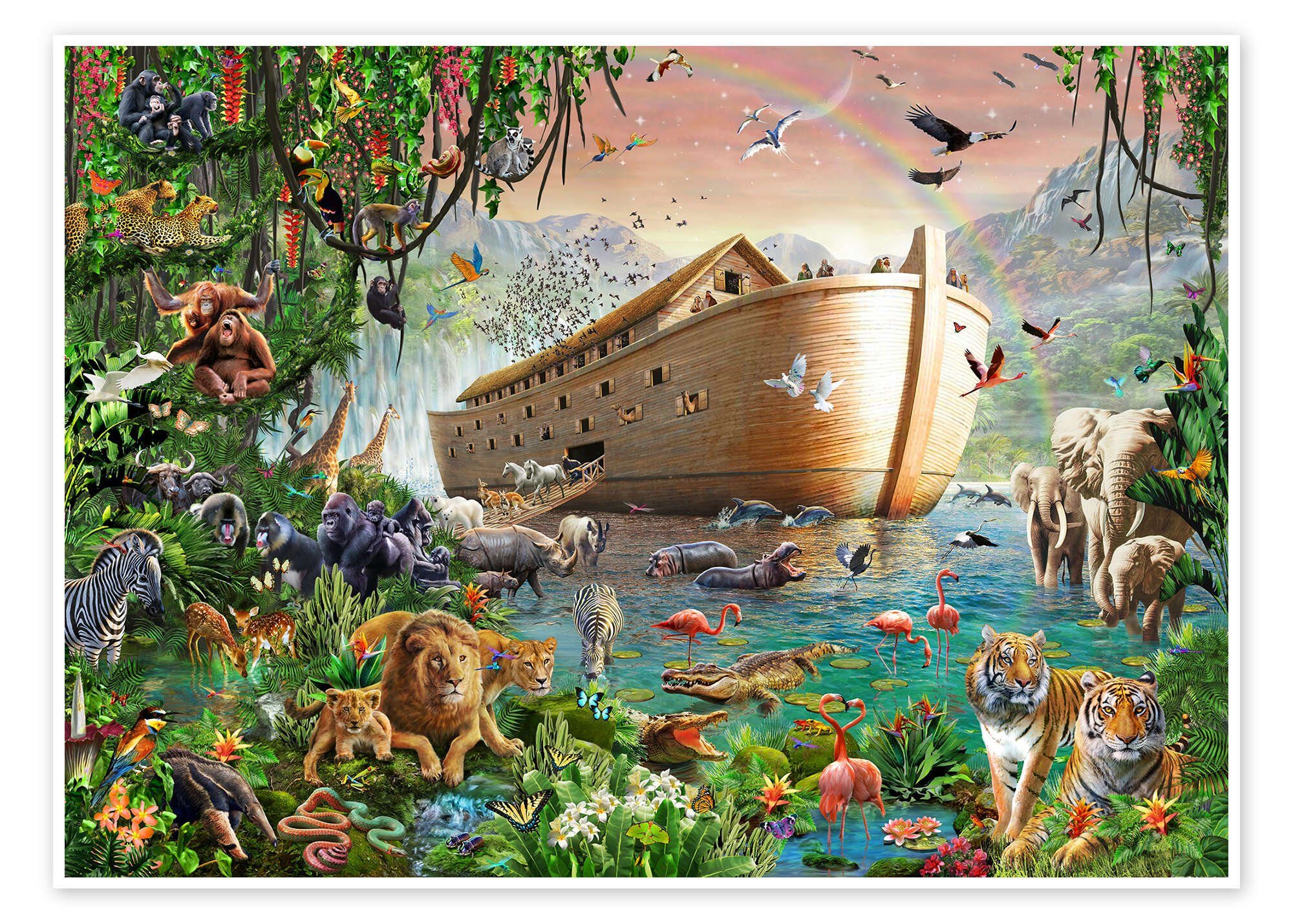 Posterlounge Wandbild Die Arche von Noah, Adrian Chesterman, erhältlich als Poster, Leinwandbild, Wandsticker oder Acrylglasbild