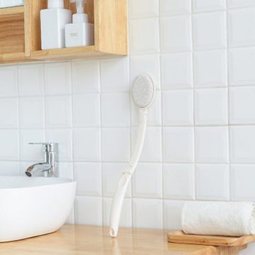 Gontence Badebürste 3 in 1 Faltbarer Langem Griff Rückenbürste, Reinigung und Massage