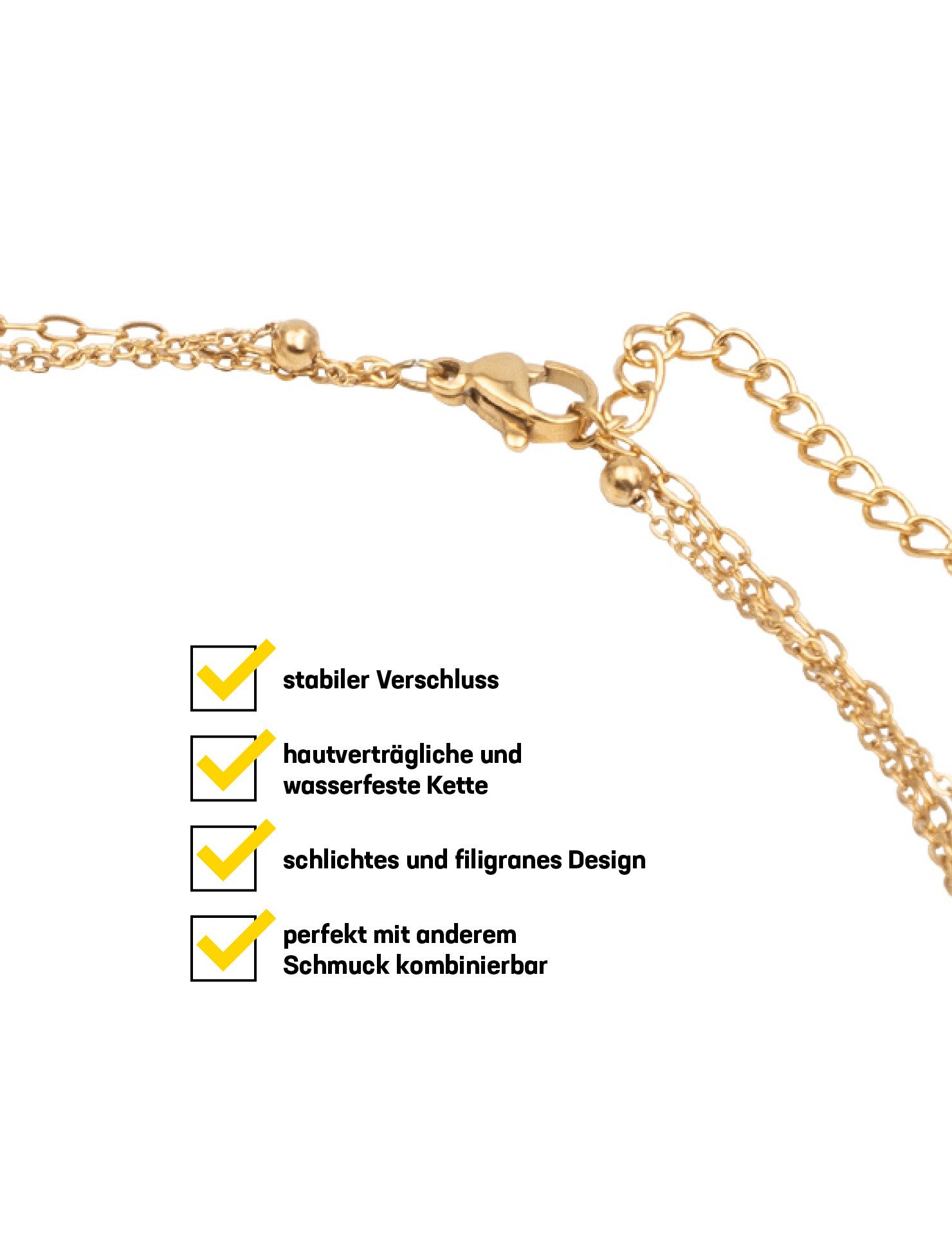Lobstein & Söhne Gliederkette Damen Halskette günstig online kaufen