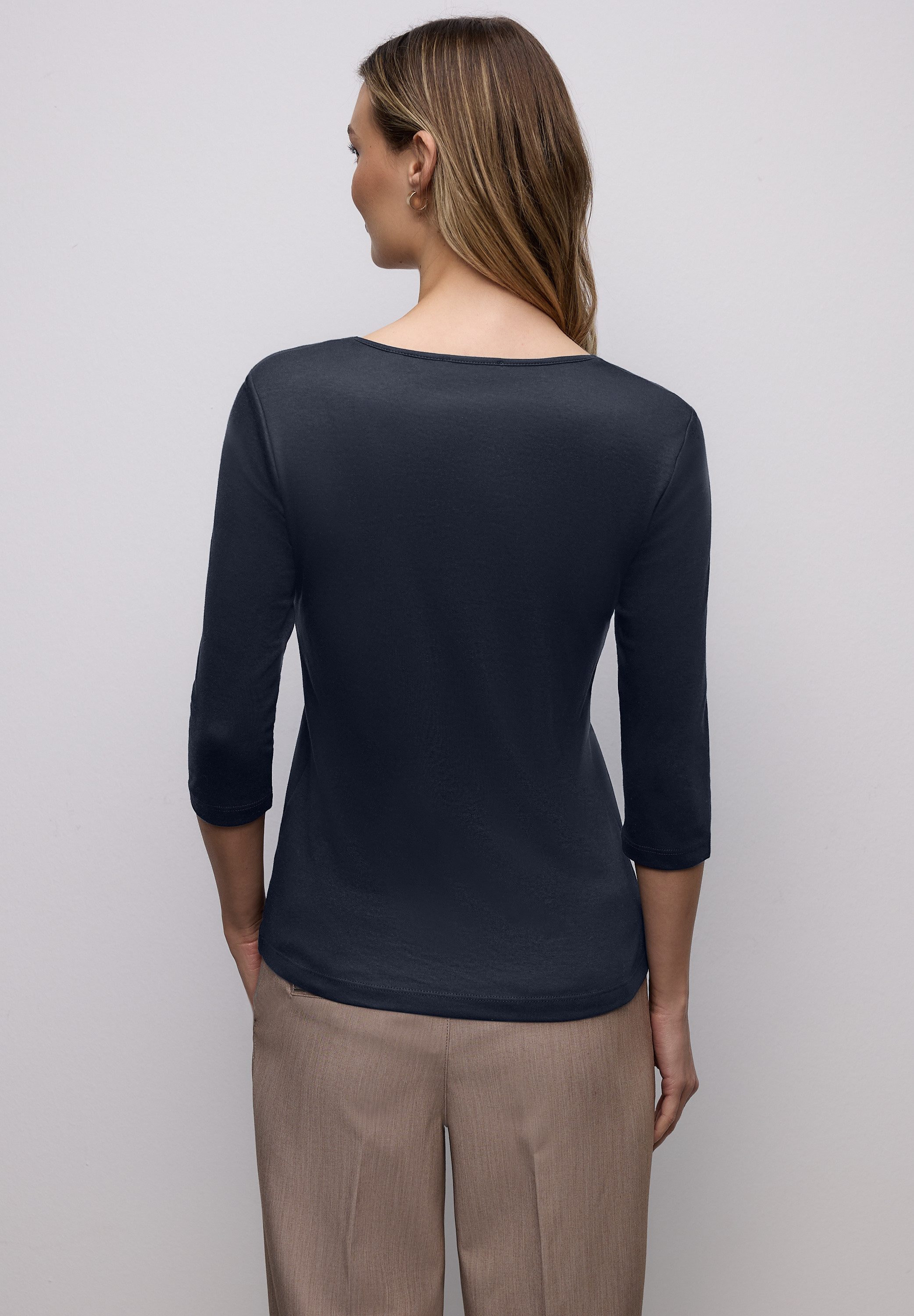 STREET ONE 3/4-Arm-Shirt Style ADA mit Herzausschnitt günstig online kaufen