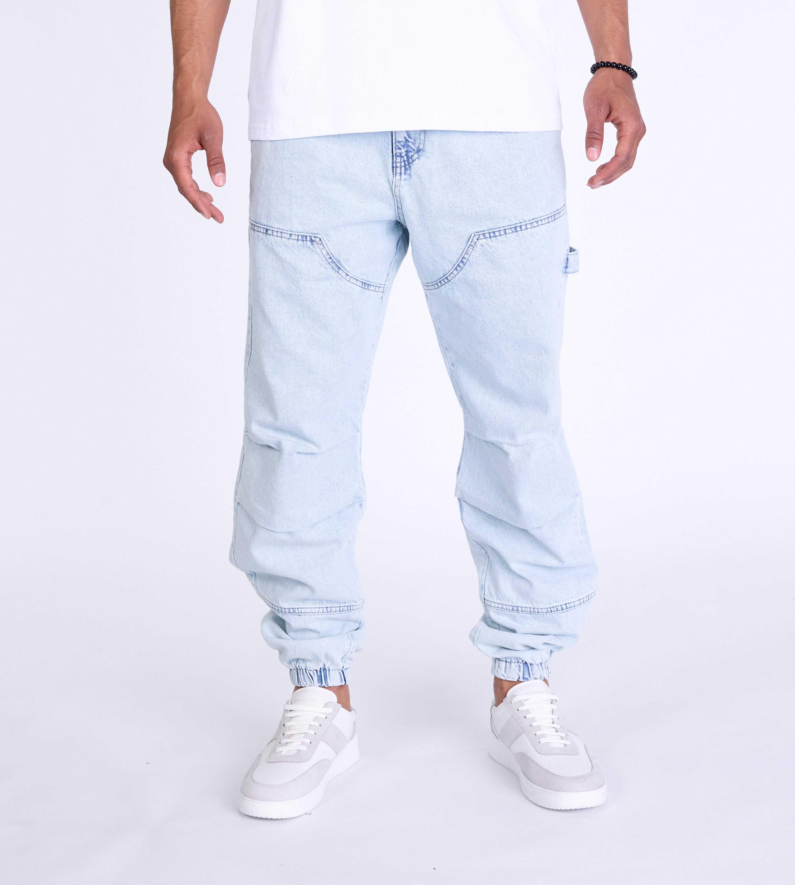 Denim House Jogger Pants Herren Loose Fit Jogger Джинсы in hellblau