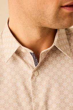 Next Langarmhemd Formelles Hemd mit Muster (1-tlg)