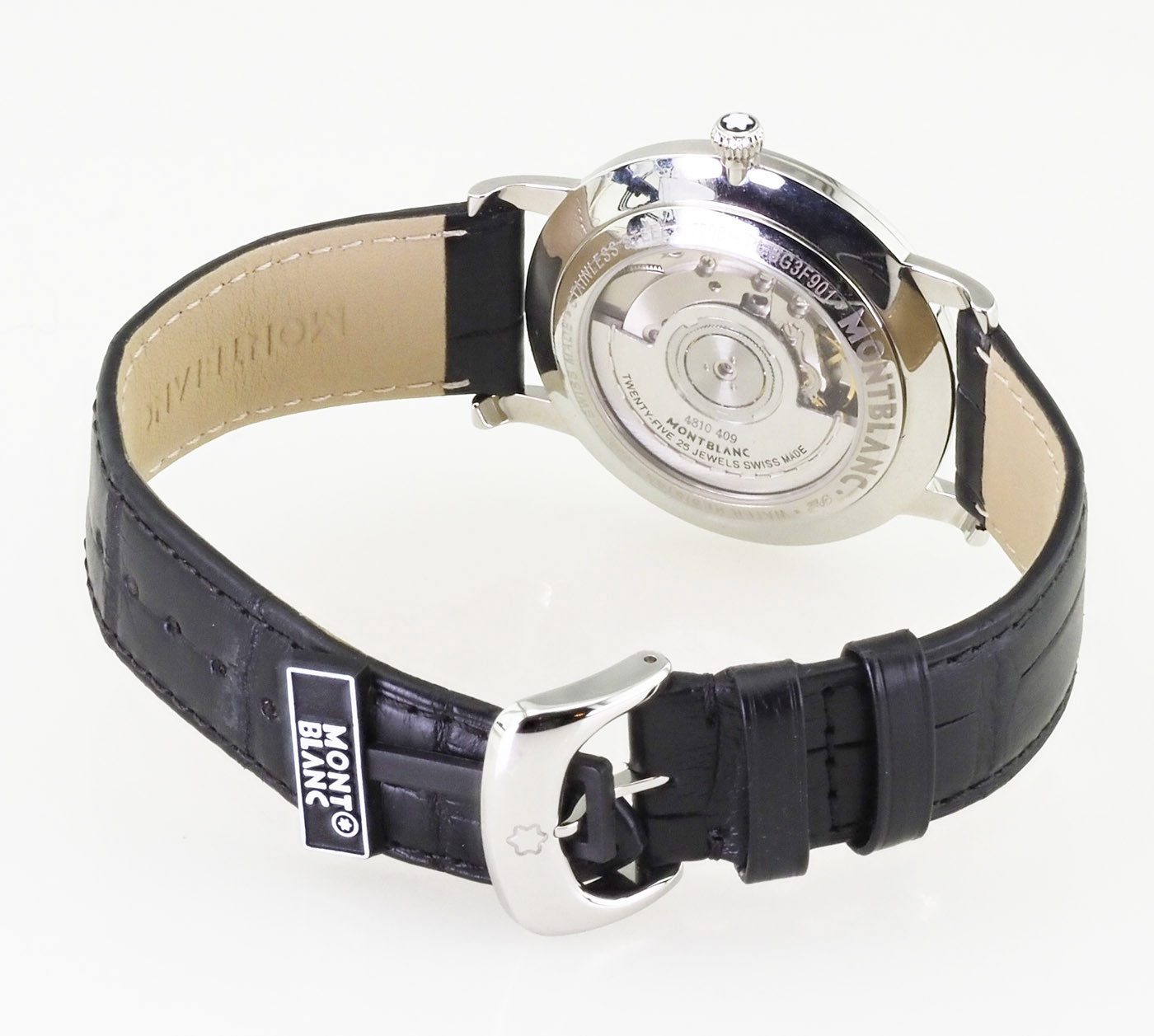 MONTBLANC Automatikuhr Swiss Made Herren Uhr MB110717 7298 39 mm Ø Star Collection Neu schweizer Kaliber 4810-409, Sicht-Glasboden
