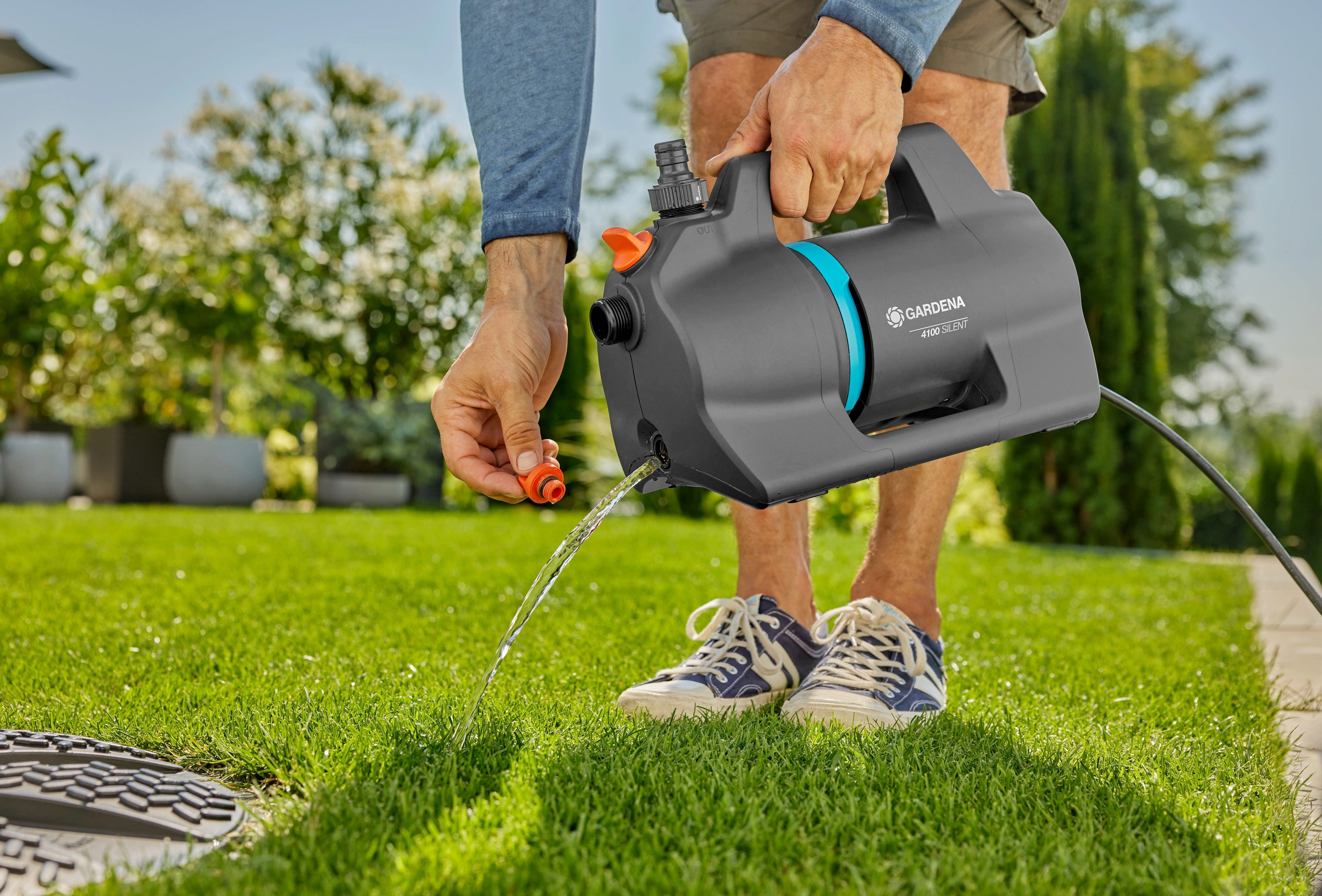 GARDENA Gartenpumpe 4100 Silent, ideal für günstig online kaufen