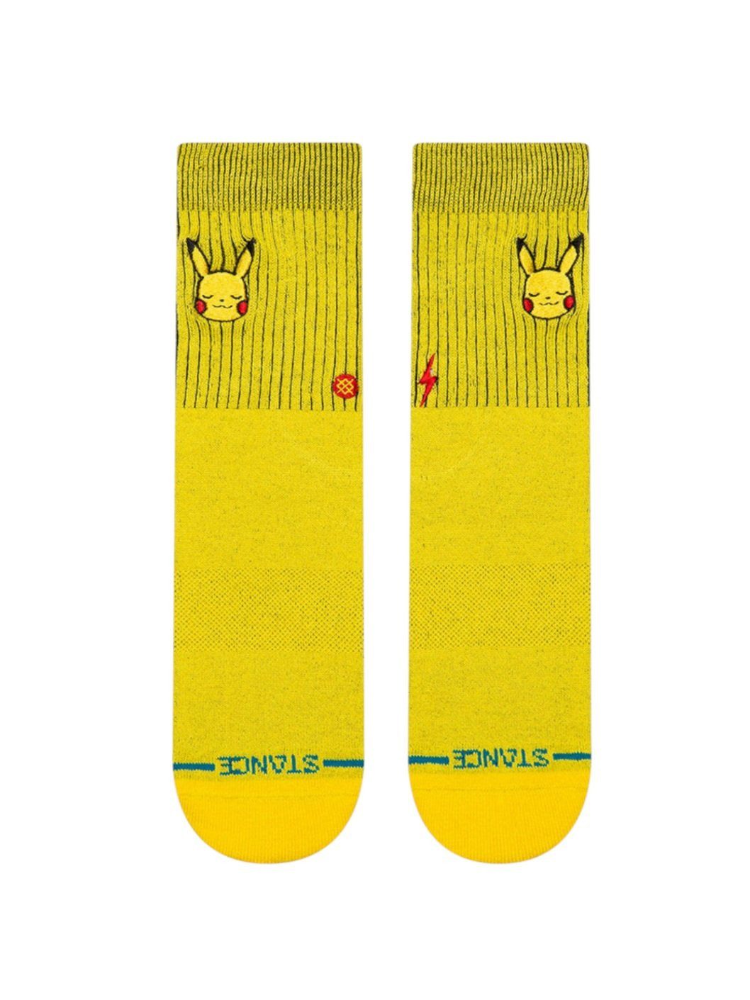 Stance Socken Kinder-Tagessocke Crew Pokemon Pikachu Kids gelb - 1 Paar – Bild 3 von 3