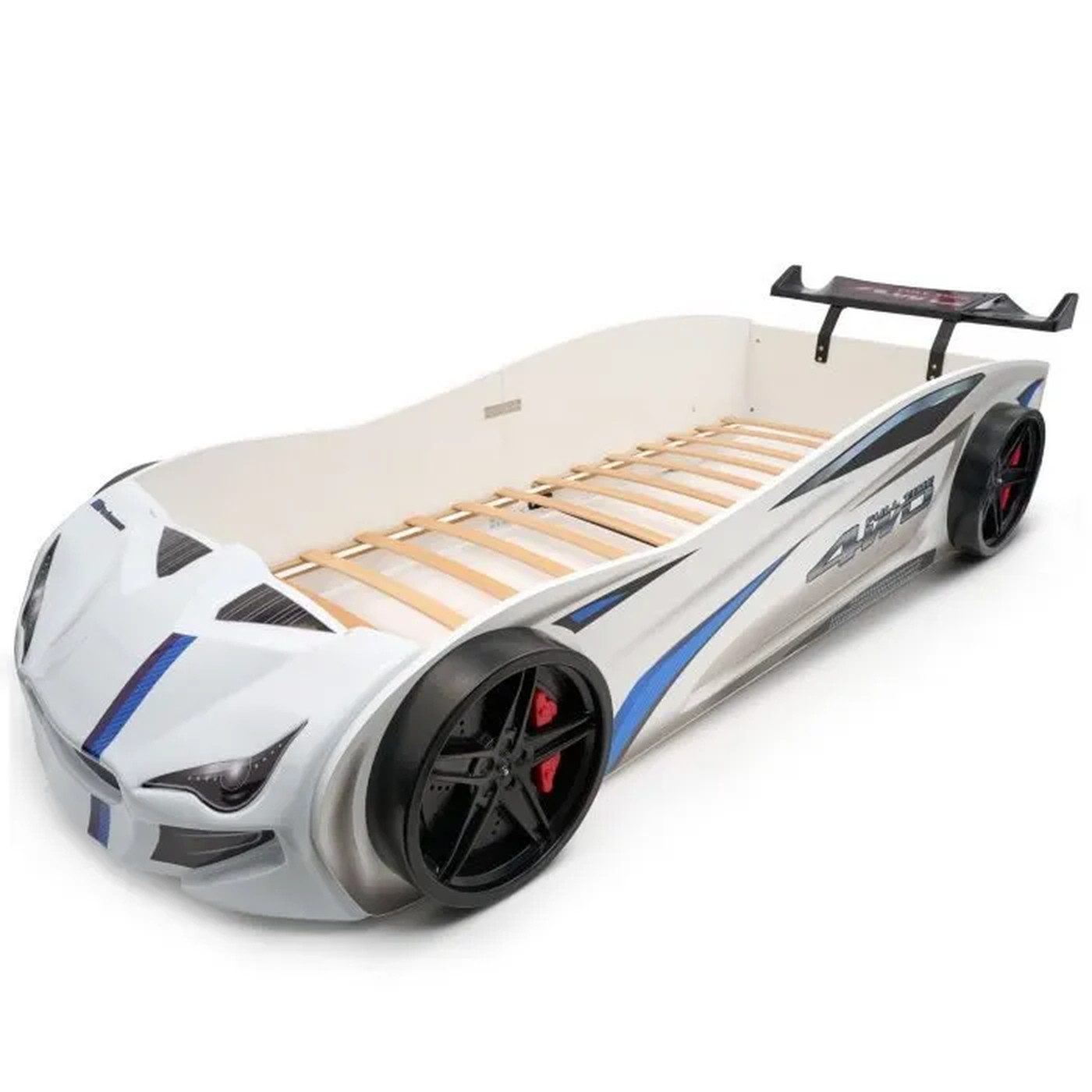 MARQA HOME Autobett Kinderbett 90x200 mit Rolllattenrost (Autobett 90x200 mit Rolllattenrost), Kinderbett Autobett 90x200 mit Rolllattenrost