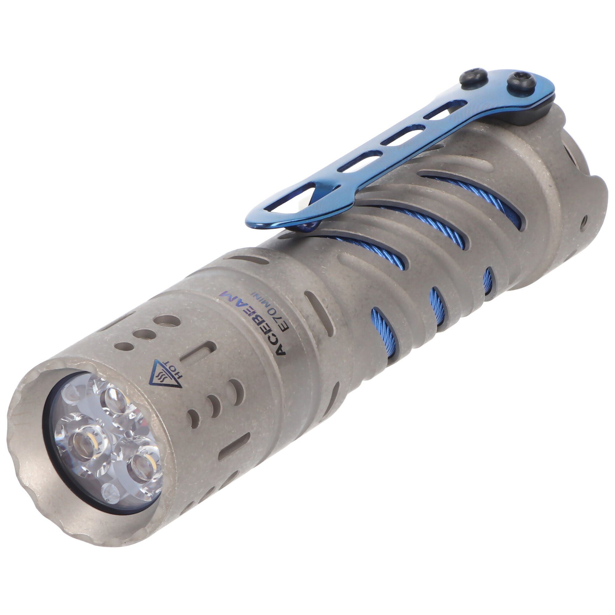 Acebeam LED Taschenlampe AceBeam E70 Mini Titan LED-Taschenlampe mit 1.500 Lumen, inklusive 18