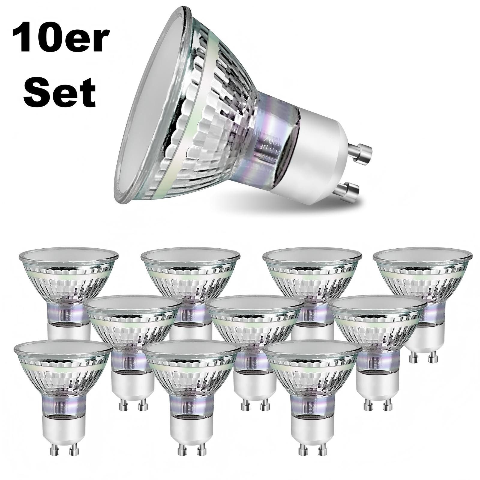 ZMH LED-Leuchtmittel GU10 LED 4W Луковицы Abstrahlwinkel 110° Wohnzimmer Nicht Dimmbar, GU10, 10 St., 3000K, Reflektor Birne Glühlampen Strahler Spot