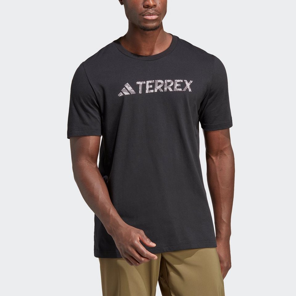 adidas TERREX Funktionsshirt TERREX CLASSIC LOGO, Gerippter  Rundhalsausschnitt