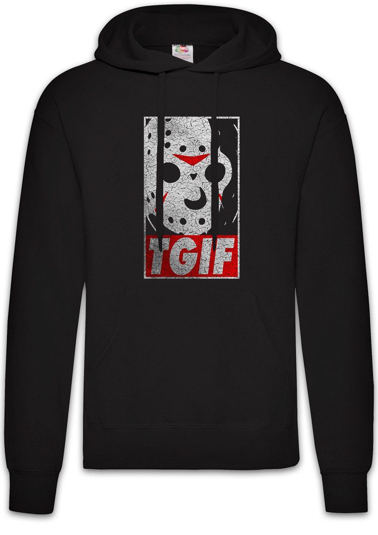 Hoodie 13th Friday Herren Hoodie Friday the Knife Fun 13. Vorhees Freitag 80s