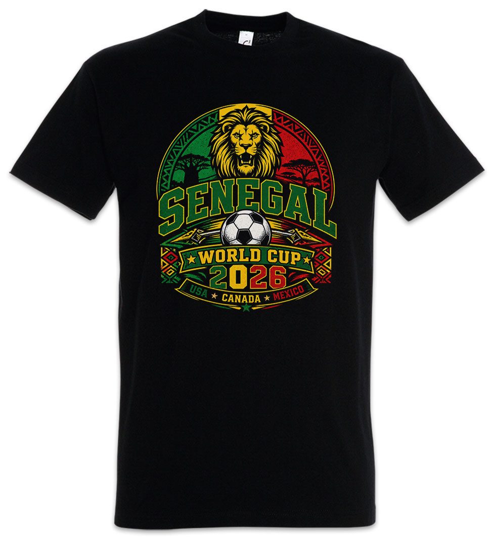 Urban Backwoods Print-Shirt Team Senegal 1 Herren T-Shirt Senegal Dakar Teranga Baobab Sabar (1-tlg) Fußball WM Soccer Football