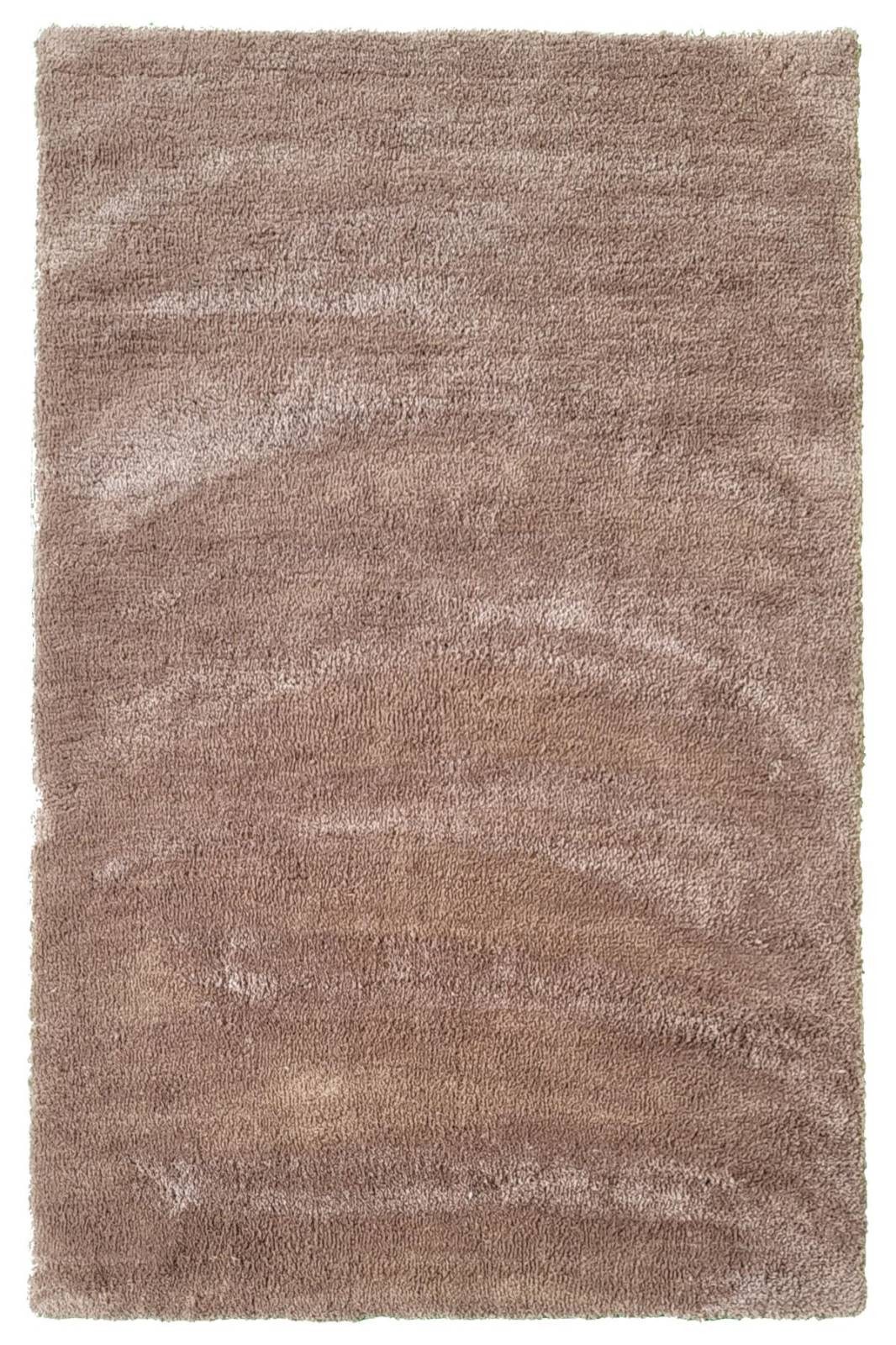 Rug Studios Teppich SHAGGY ELEGANCE, Rechteckig, Höhe: 25 mm, modern, 65 x 130 cm, Braun