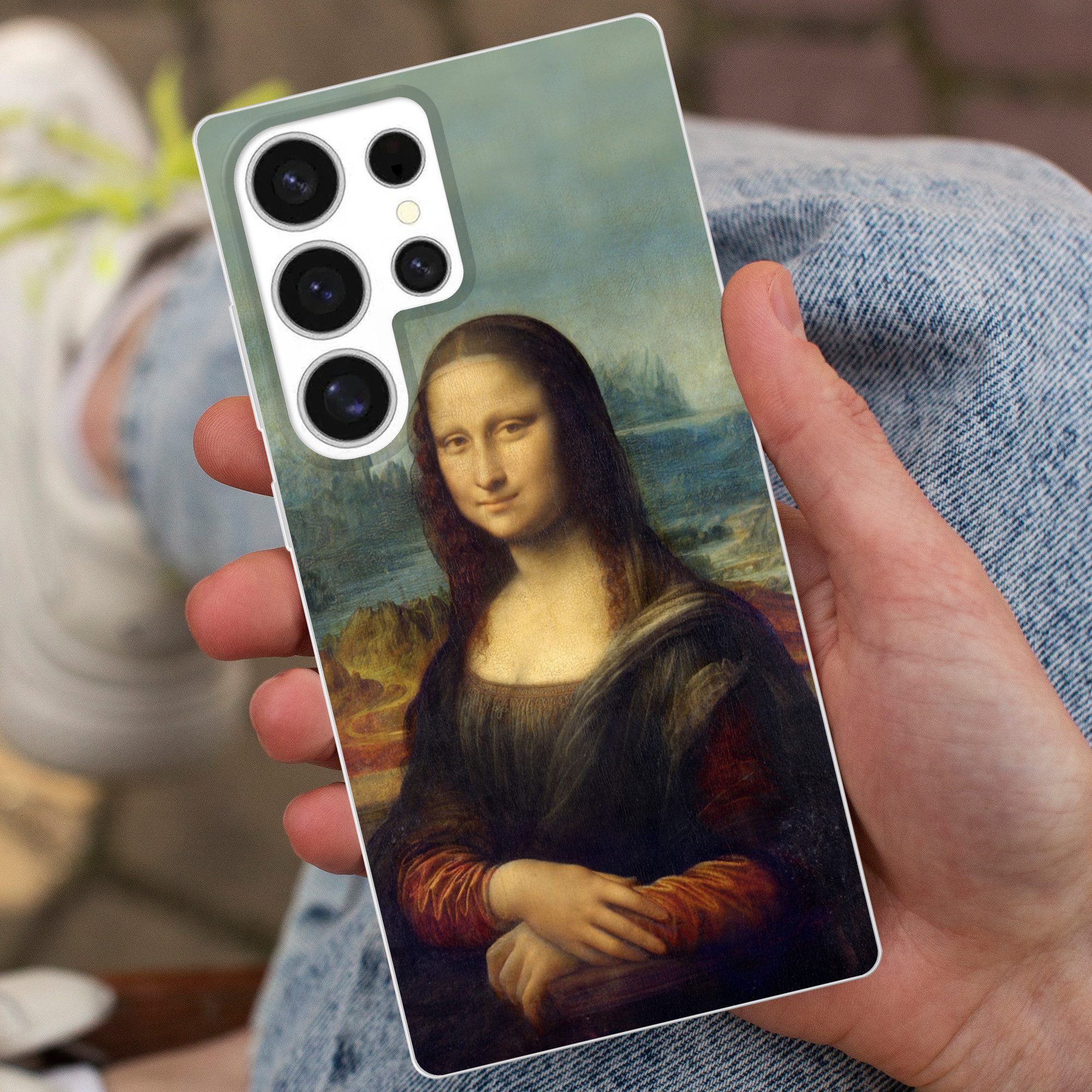 MuchoWow Handyhülle für Samsung Galaxy S25 Ultra Mona Lisa - Da Vinci - Gemälde, Phone Case, Silikon, Schutzhülle Dünn