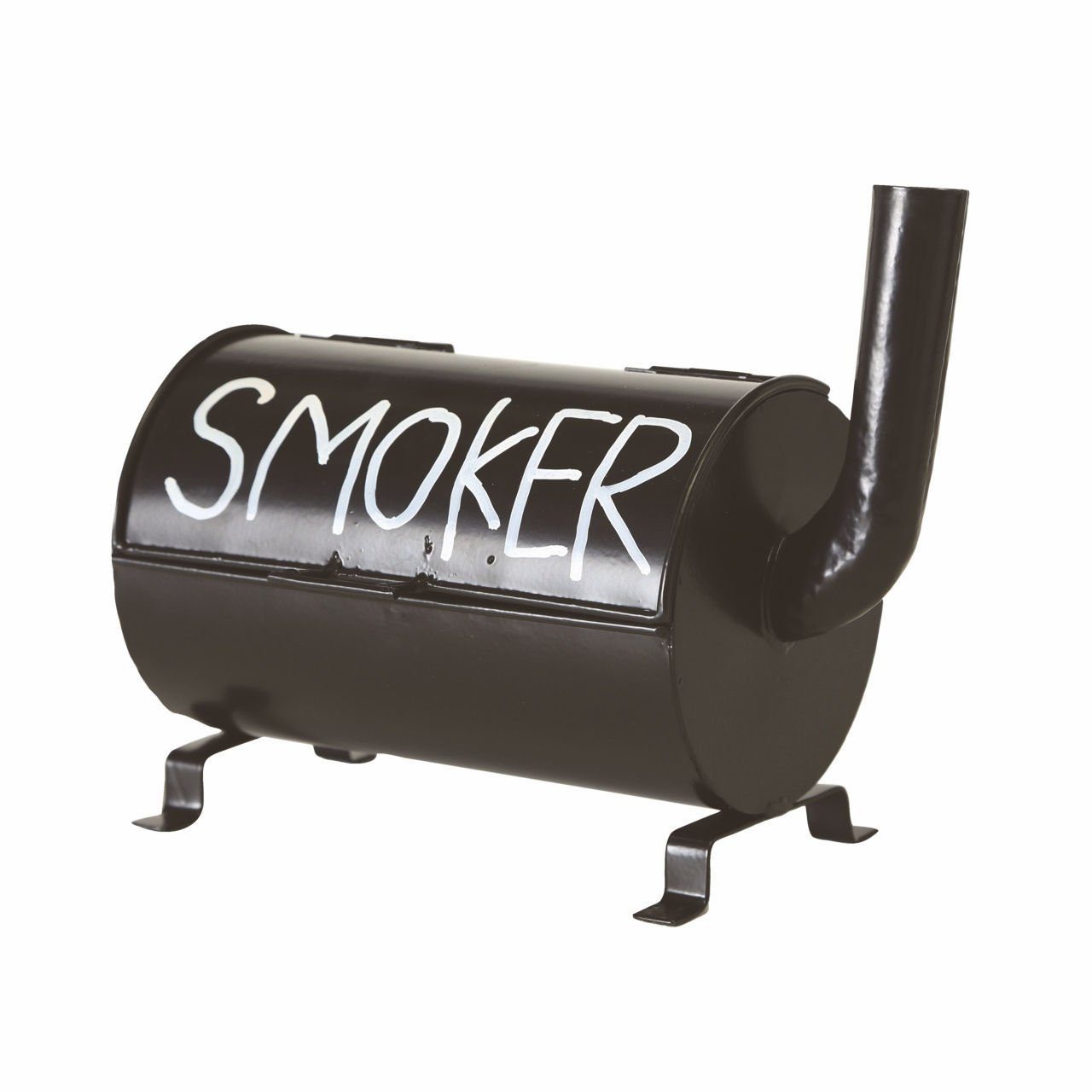 Spetebo Aschenbecher Tisch Aschenbecher SMOKER - 20 cm, Ascher im Grill Design mit Klappe