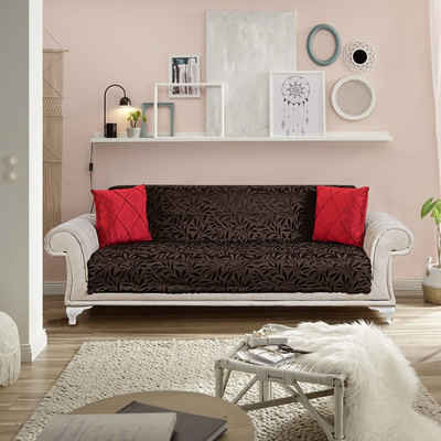 SofaüberwurfSesselschoner Sesselschutz  3-Sitzer 191x279 cm Farbe Anth/Hellgrau