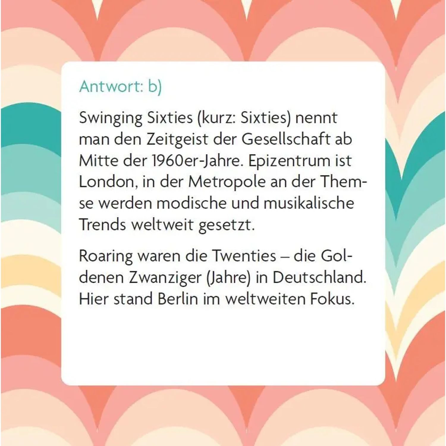 ars vivendi Spiel Das 60er Quiz