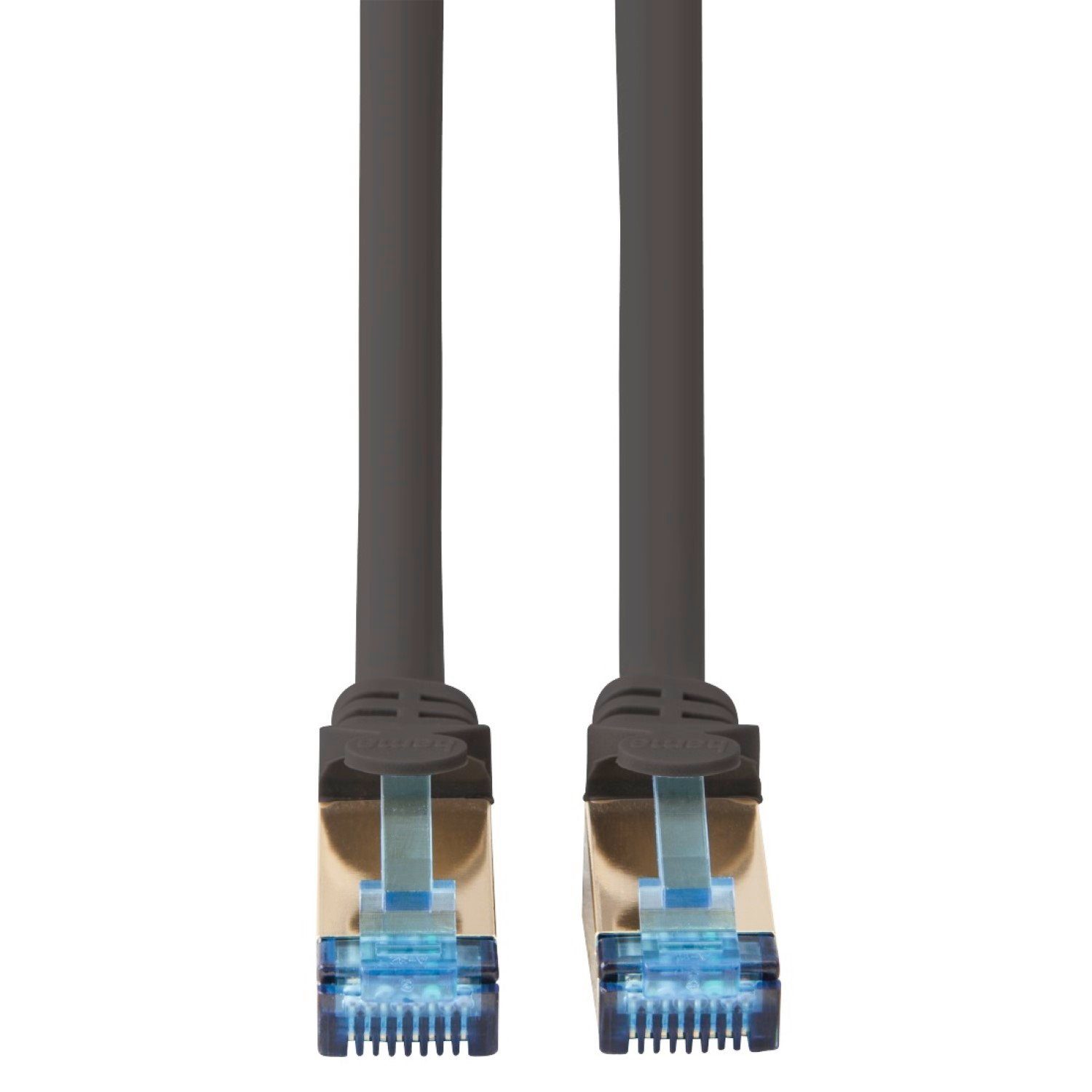 Hama CAT6 Netzwerkkabel PiMF 10m geschirmt Grau LAN-Kabel, RJ45, Kein (1000 cm), Patch-Kabel Cat 6 Gigabit Ethernet – Bild 3 von 4
