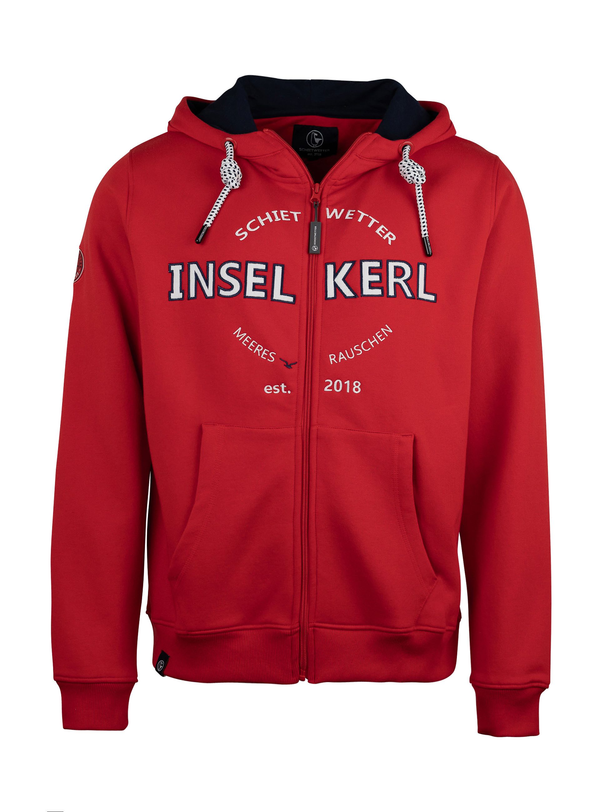 Schietwetter Sweatjacke Herren "Inselkerl Fiete" günstig online kaufen