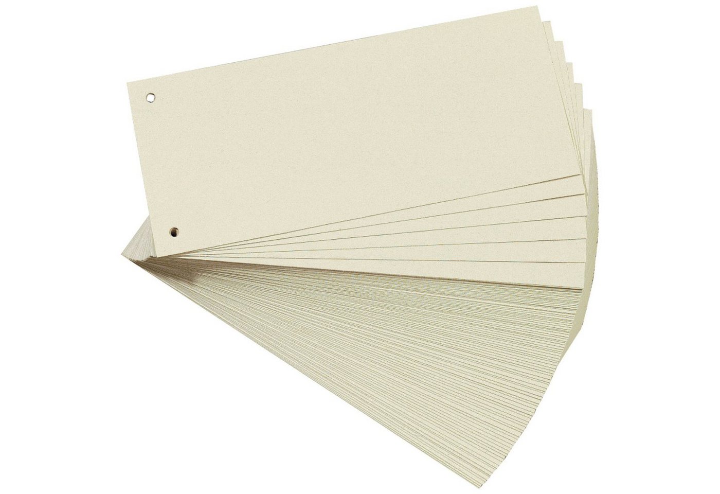 Falken Aktenordner, Trennstreifen Aktenfahnen Trennblätter Karton 240x105 mm Chamois