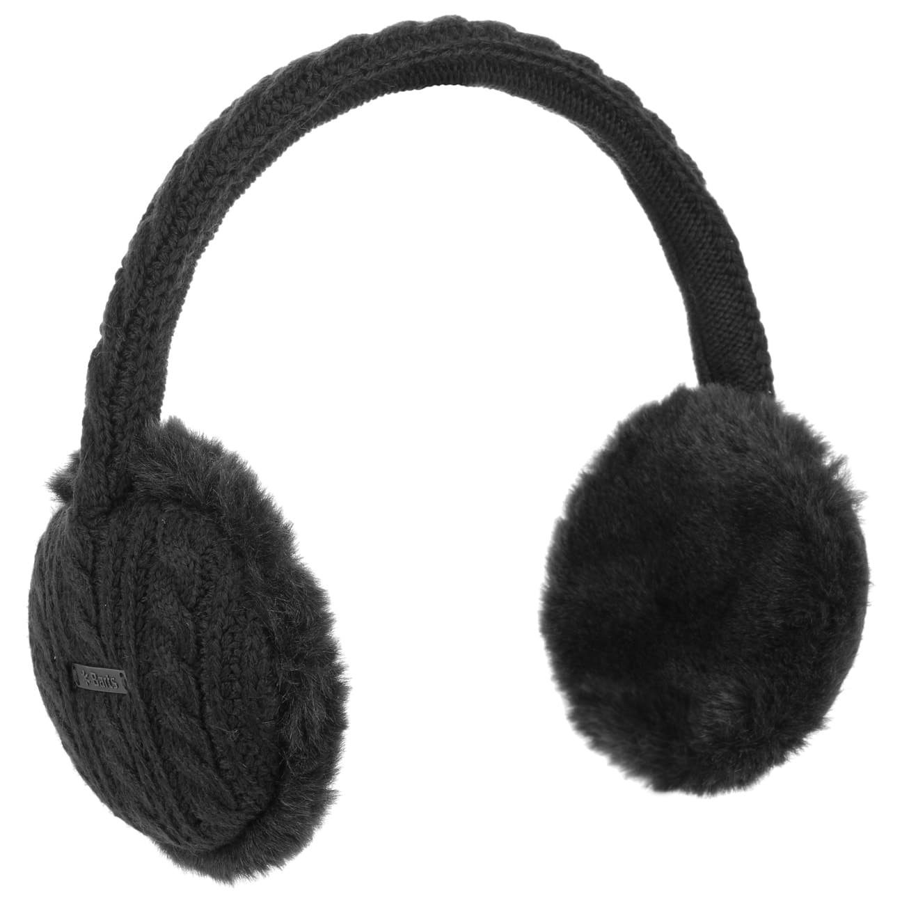 Futter Barts Ohrenmütze (1-St) schwarz mit Ohrenschutz
