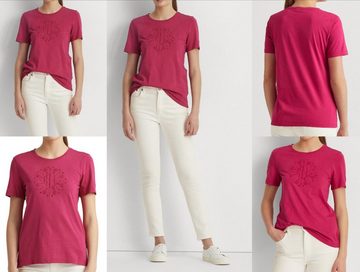 Ralph Lauren T-Shirt LAUREN RALPH LAUREN Cotton Modal Soft Top Iconic Bluse Shirt T-shirt P