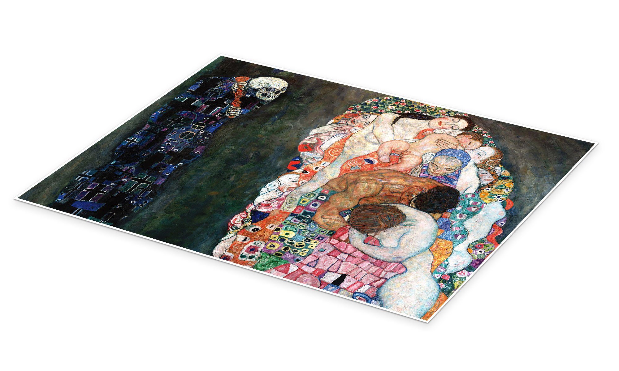 Posterlounge Wandbild Tod und Leben, Gustav Klimt, erhältlich als Poster, L günstig online kaufen