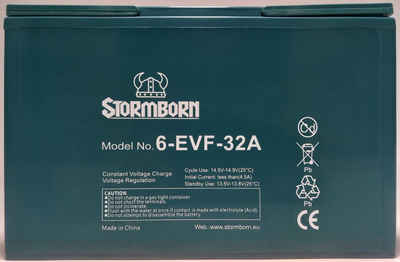 STORMBORN Blei-Gel-Akku 72V / 32Ah (Set) 6-EVF-32A Elektromobil-Akku