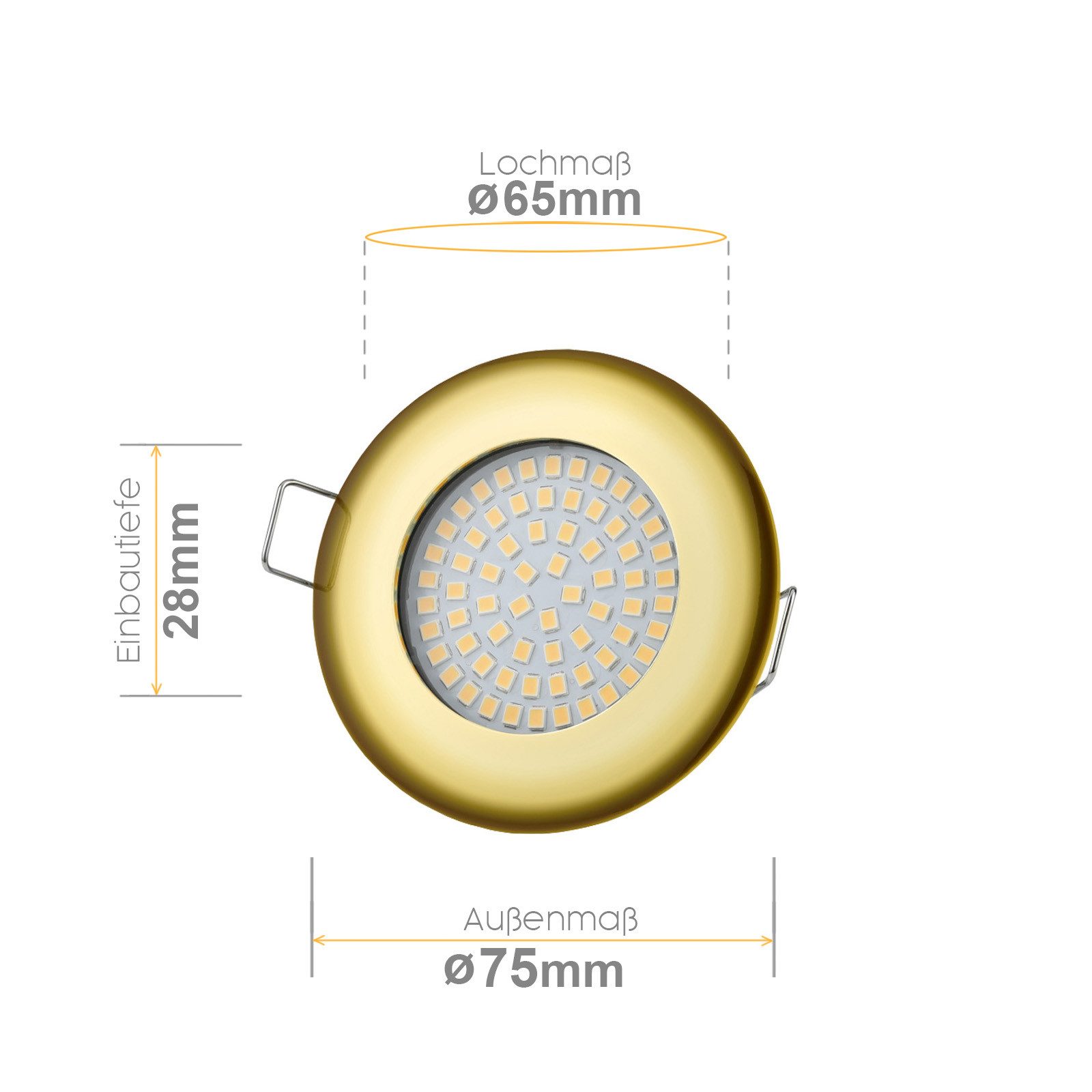 Sweet LED LED Einbaustrahler 6er Set günstig online kaufen