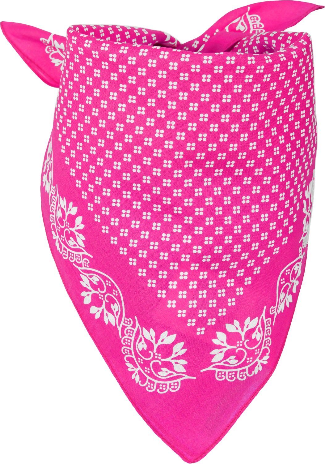 styleBREAKER Bandana Baumwolle Dreieckstuch mit Blümchen günstig online kaufen