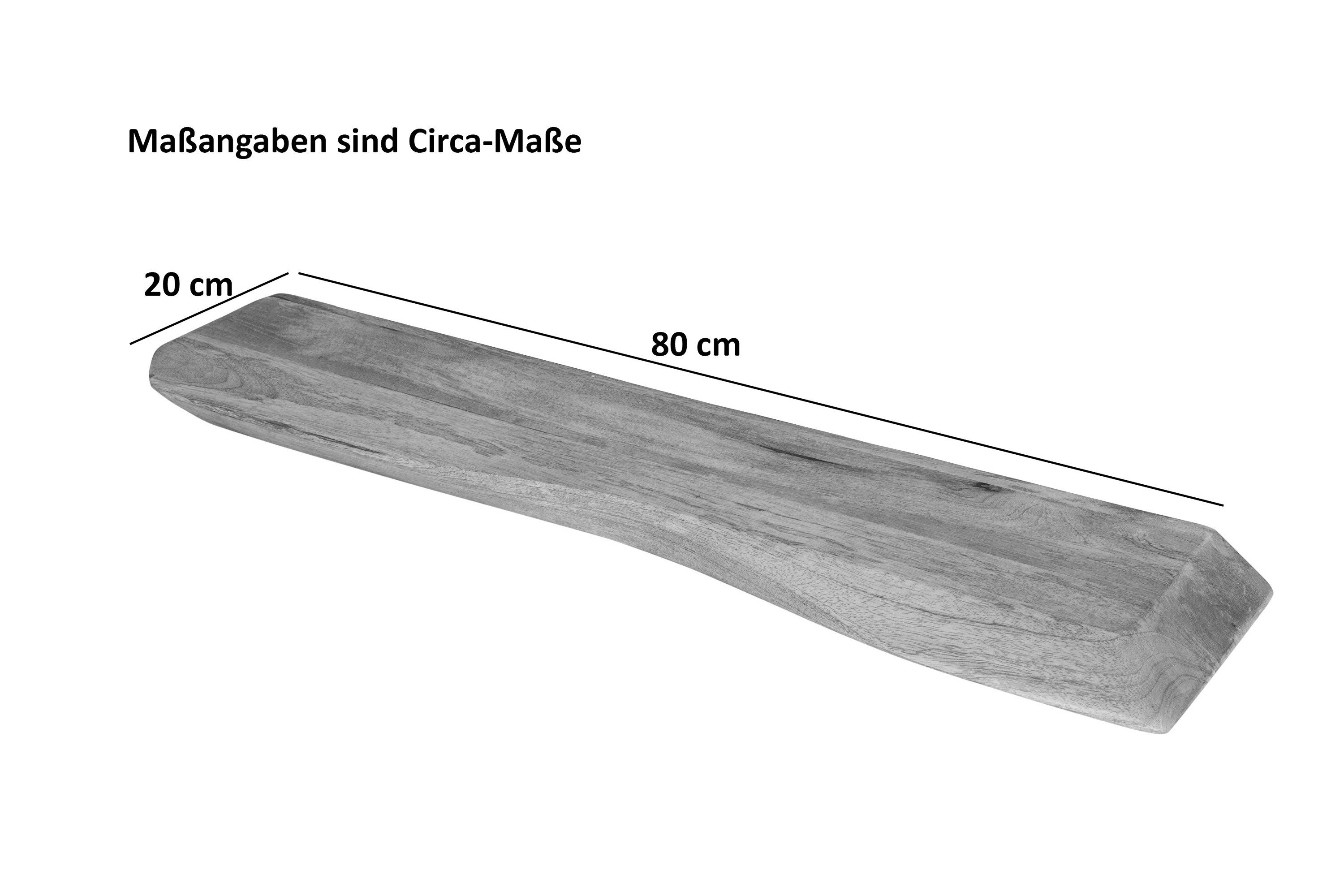 SAM® Wandregal Nomi, massives Mangoholz, Baumkante, günstig online kaufen
