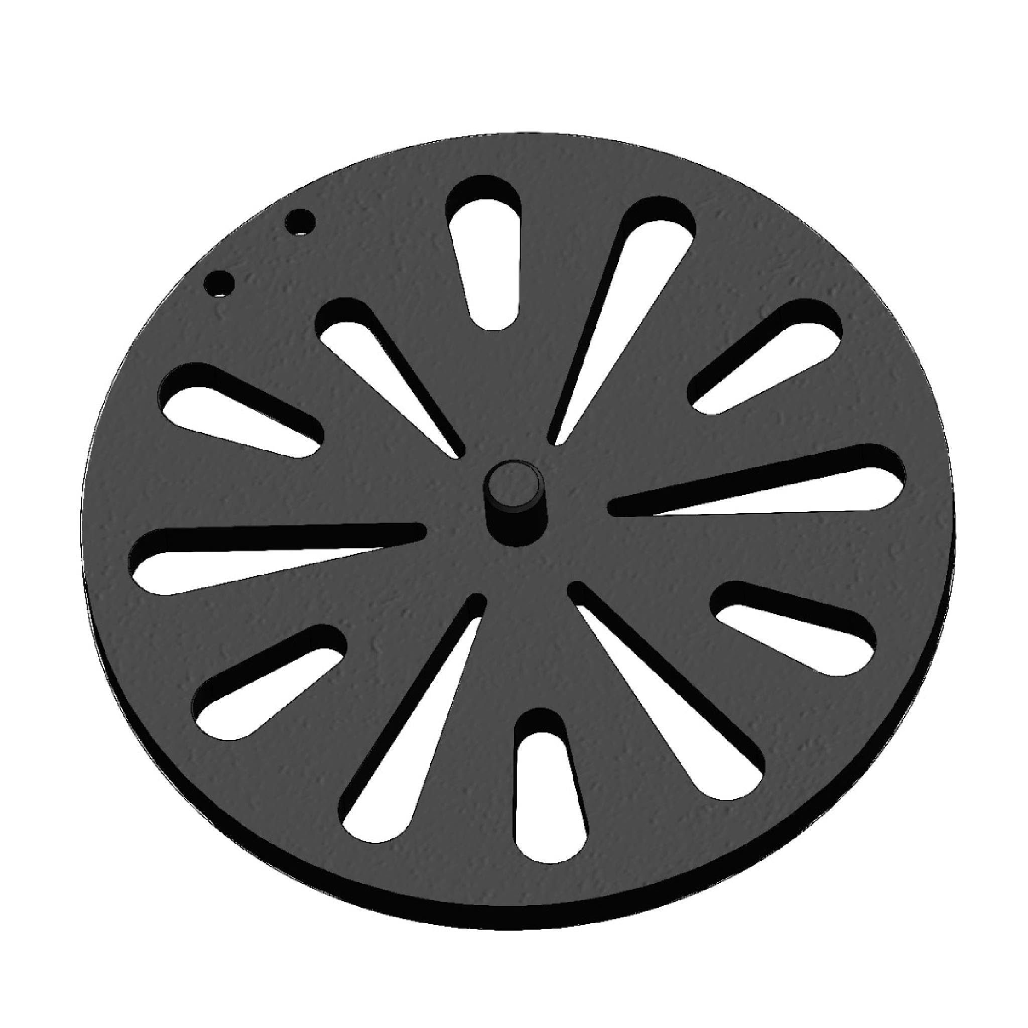 Feuerfest 123 GmbH Grillrost Kaminrost / Ascherost Ø 173x10mm passend für Skantherm**, feuerfest & hitzebeständig - passgenau gefertigt in Deutschland