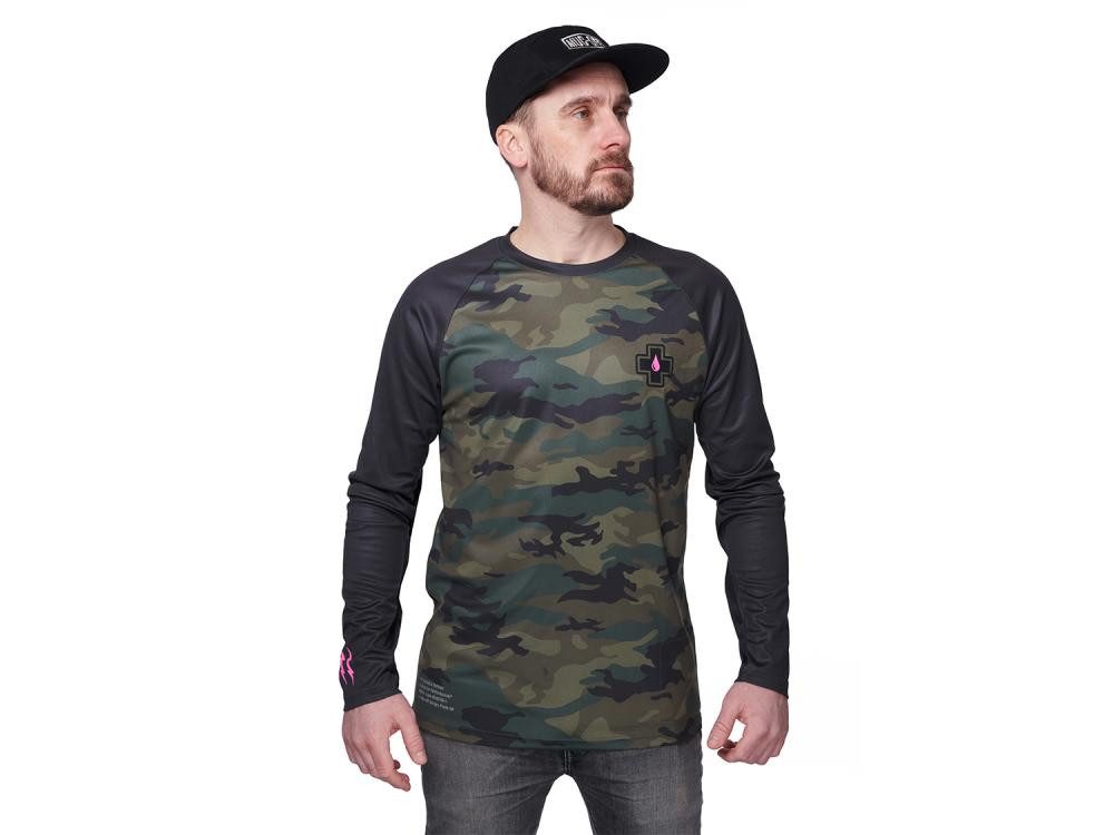 Funktionsshirt Muc Off Premium Long Sleeve Riders Jersey Camo Muc Off S