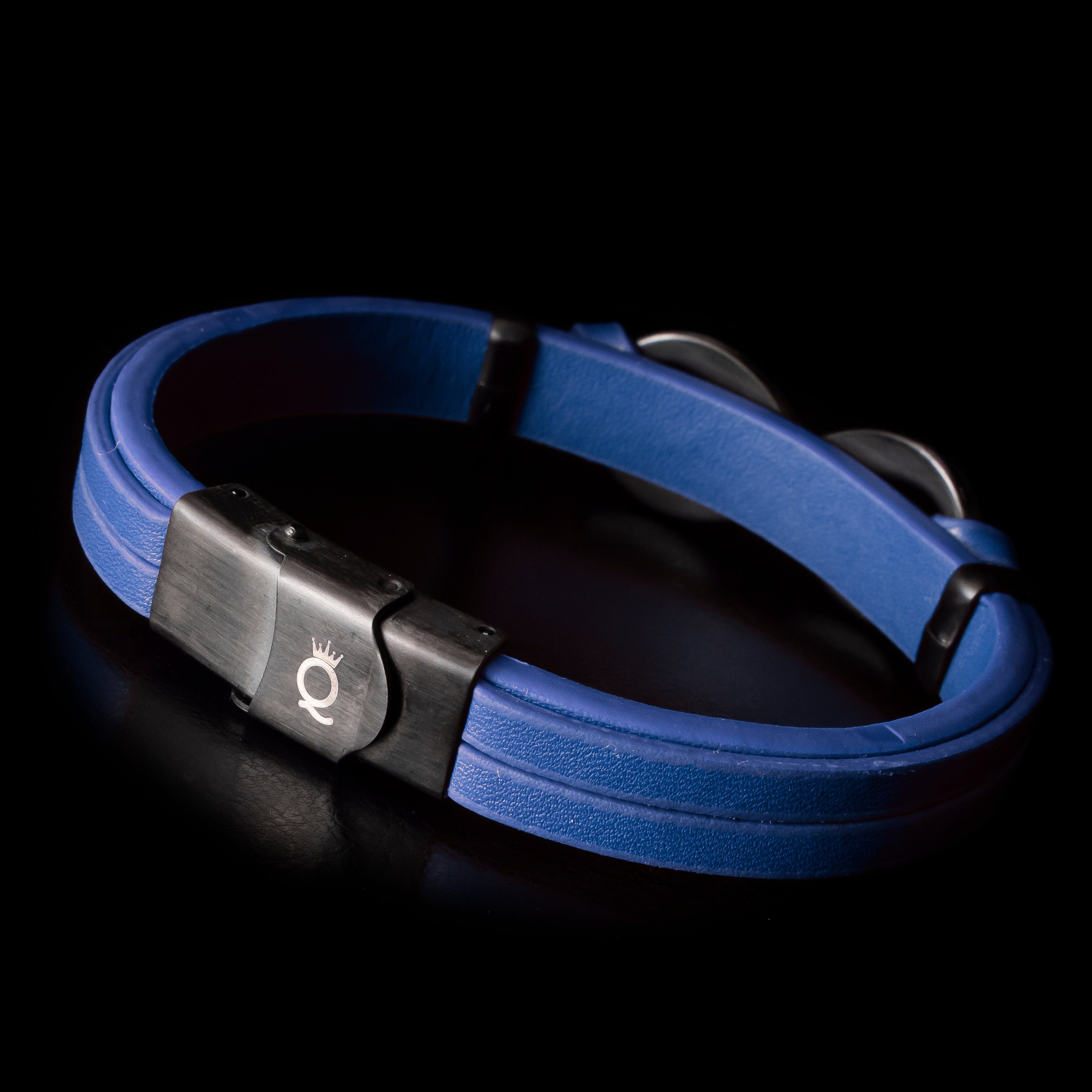 Unendlichkeit Germany UNIQAL.de Lederarmband Echtleder, Blau Herren Handgefertigt), Casual Armband "INFINITY" Style, in (Edelstahl, Leder Designed